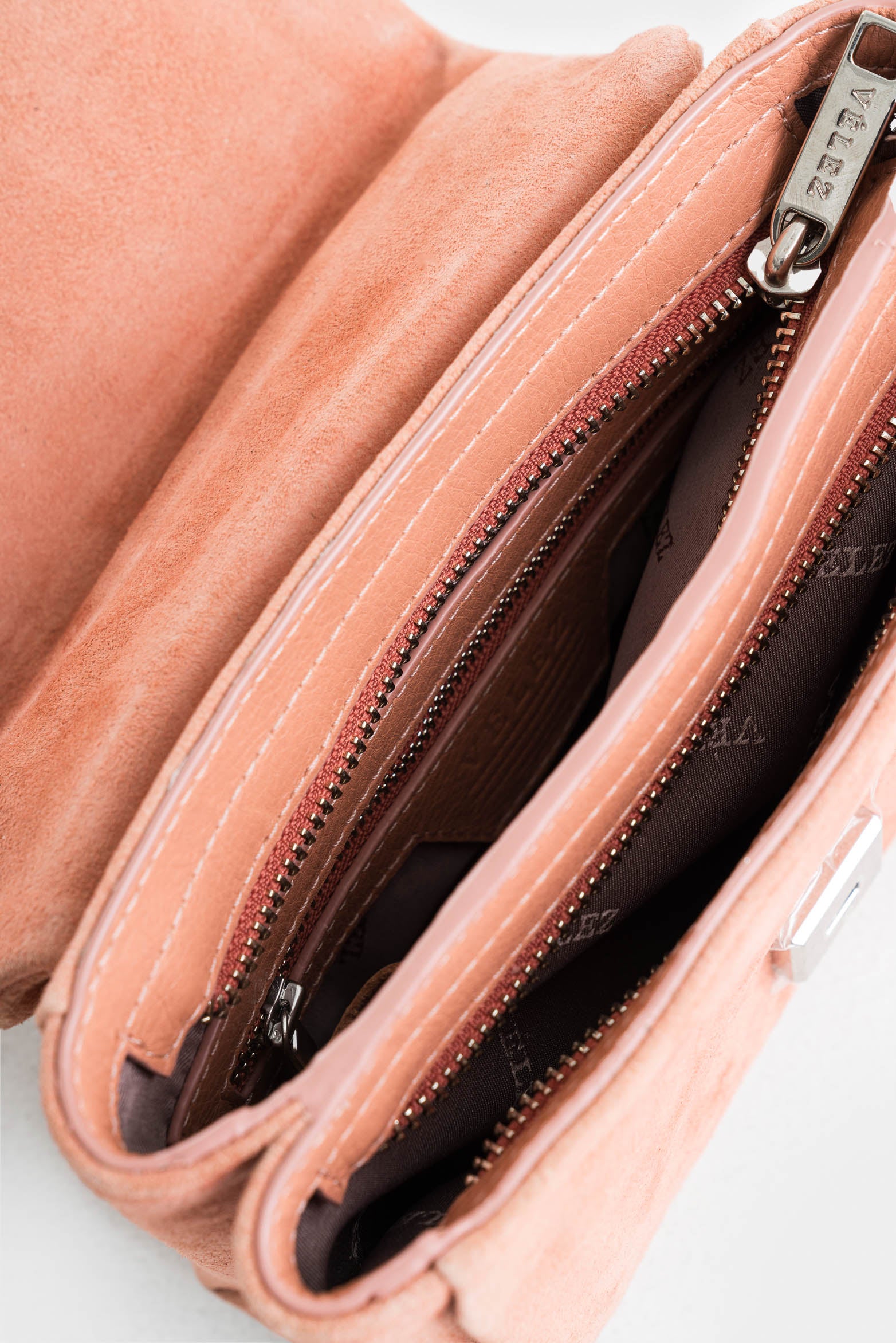 1. Mini Lili 2.0 Suede Leather Hands-Free Bag with Fabric - Image 5