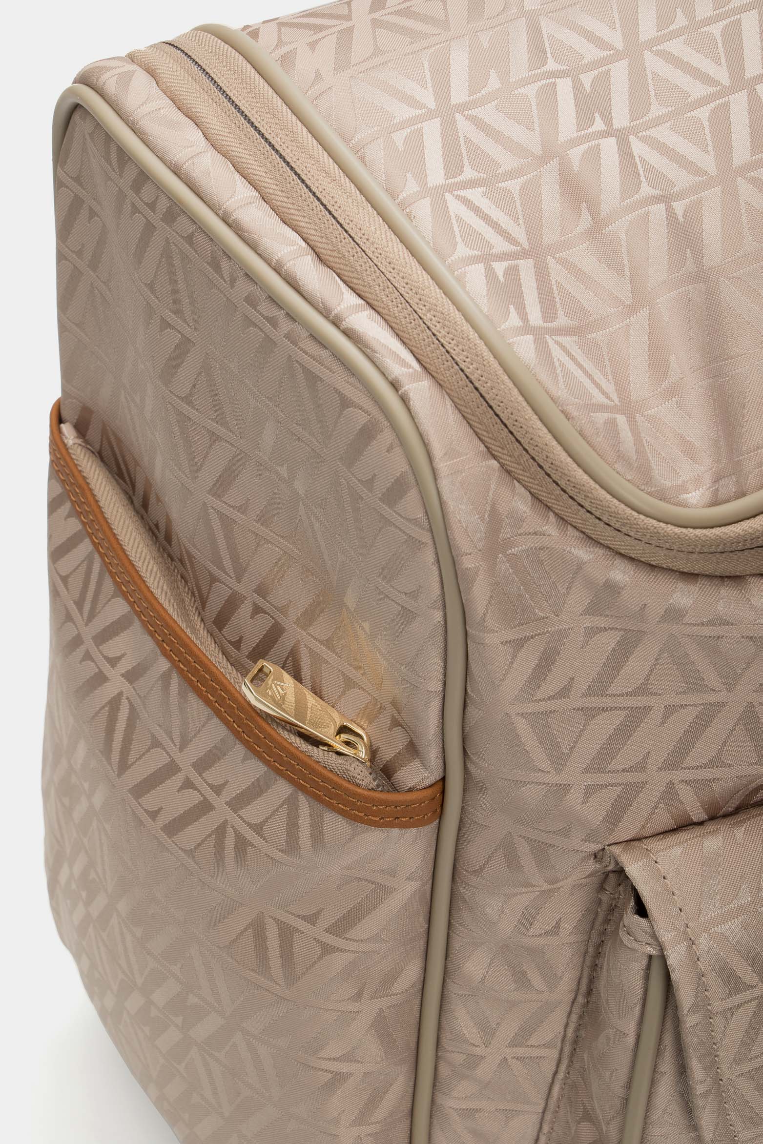16" Bloom Jacquard Travel Bag for Women in Beige VZ - Image 4