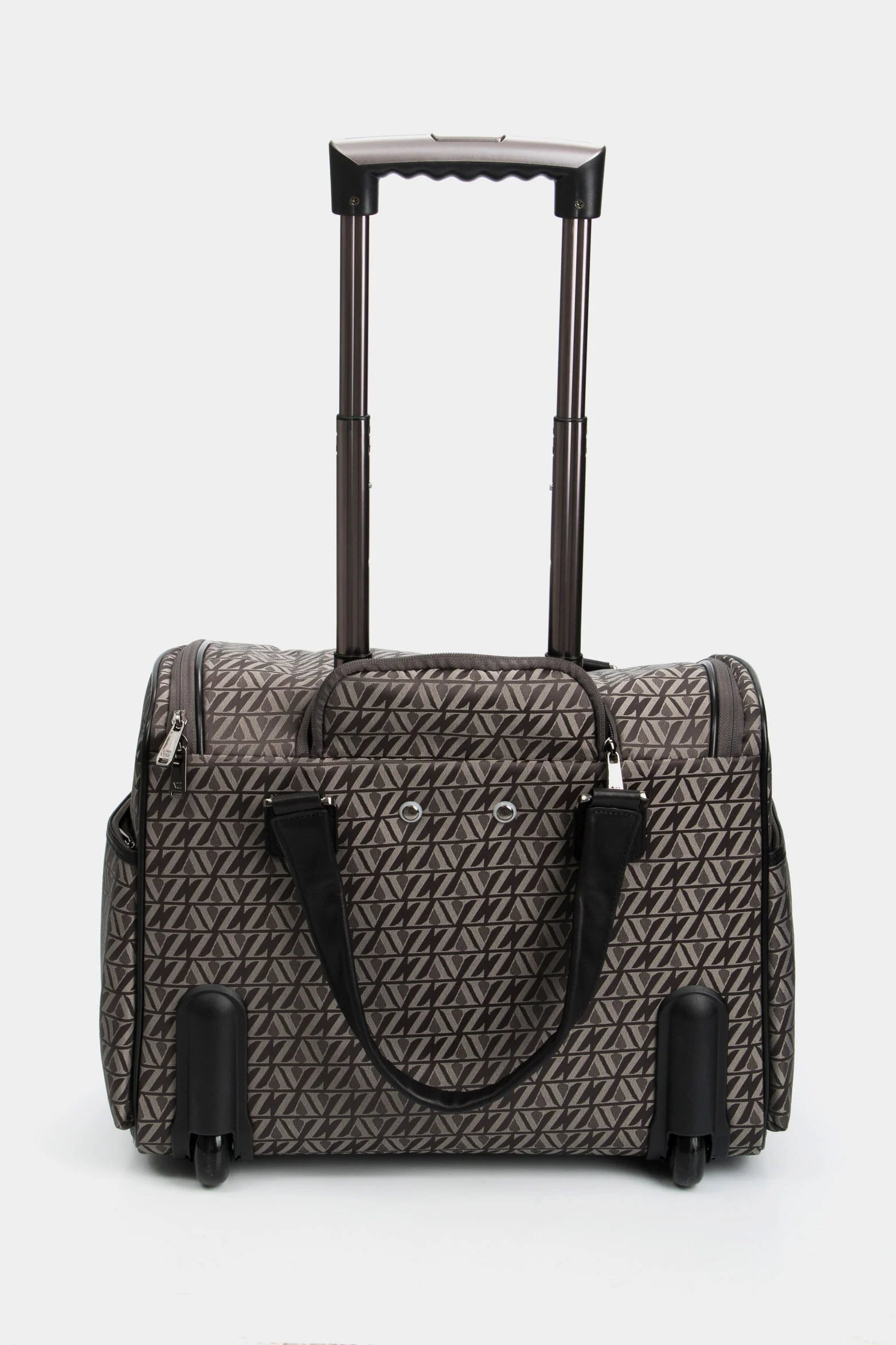 16" Bloom Jacquard Travel Bag for Women in Grey VZ - Image 3