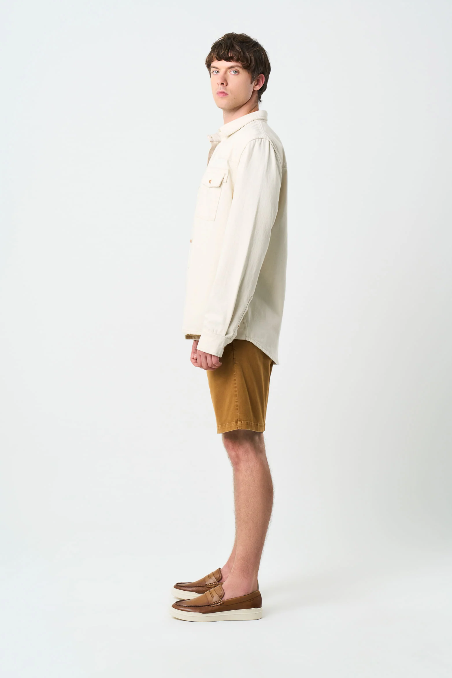 Acacia Bermuda Shorts in drill, relaxed fit for men - Image 2