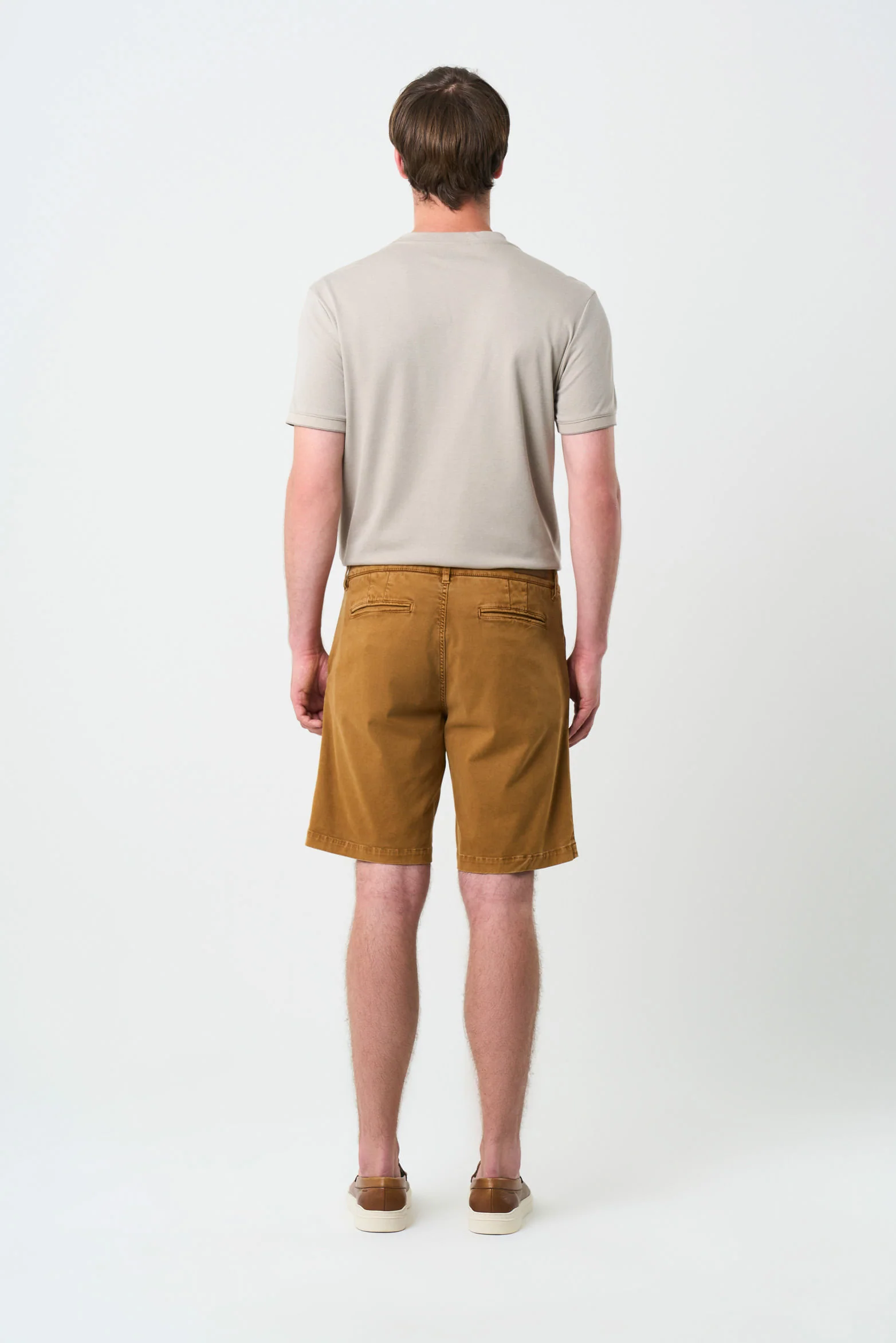 Acacia Bermuda Shorts in drill, relaxed fit for men - Image 3