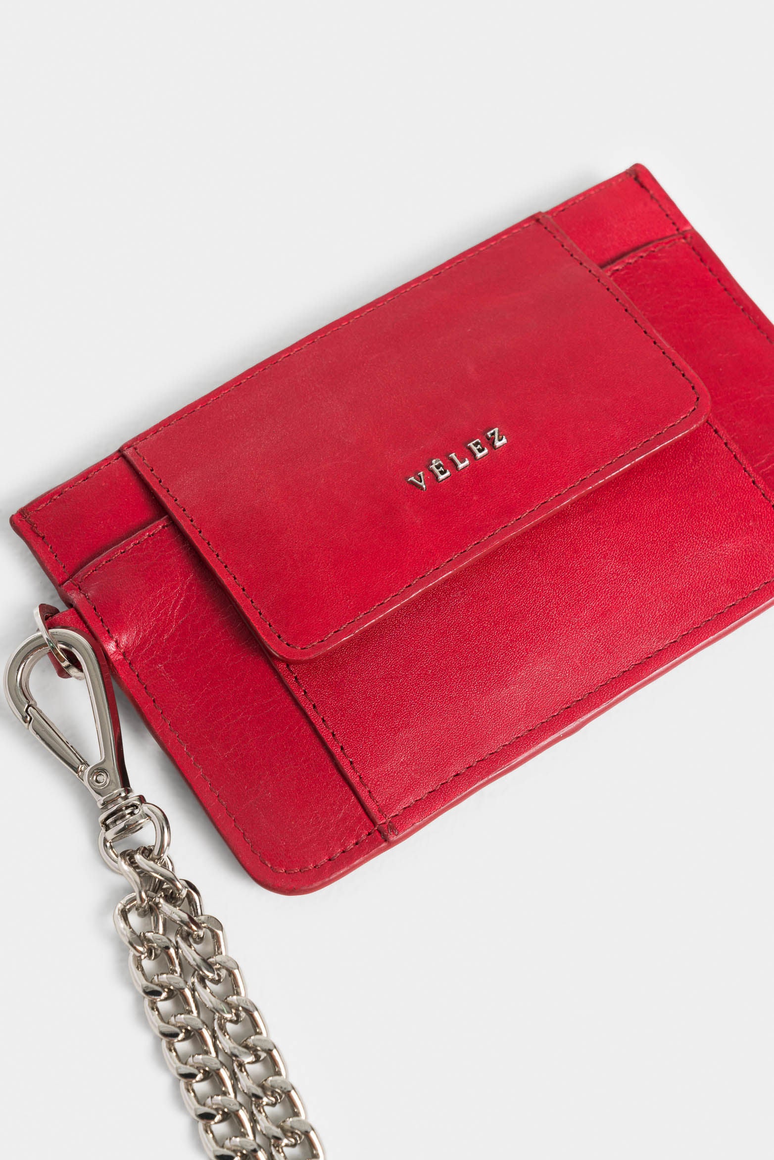 Adventure Leather Document Holder for Women with Chain Handle - Image 4