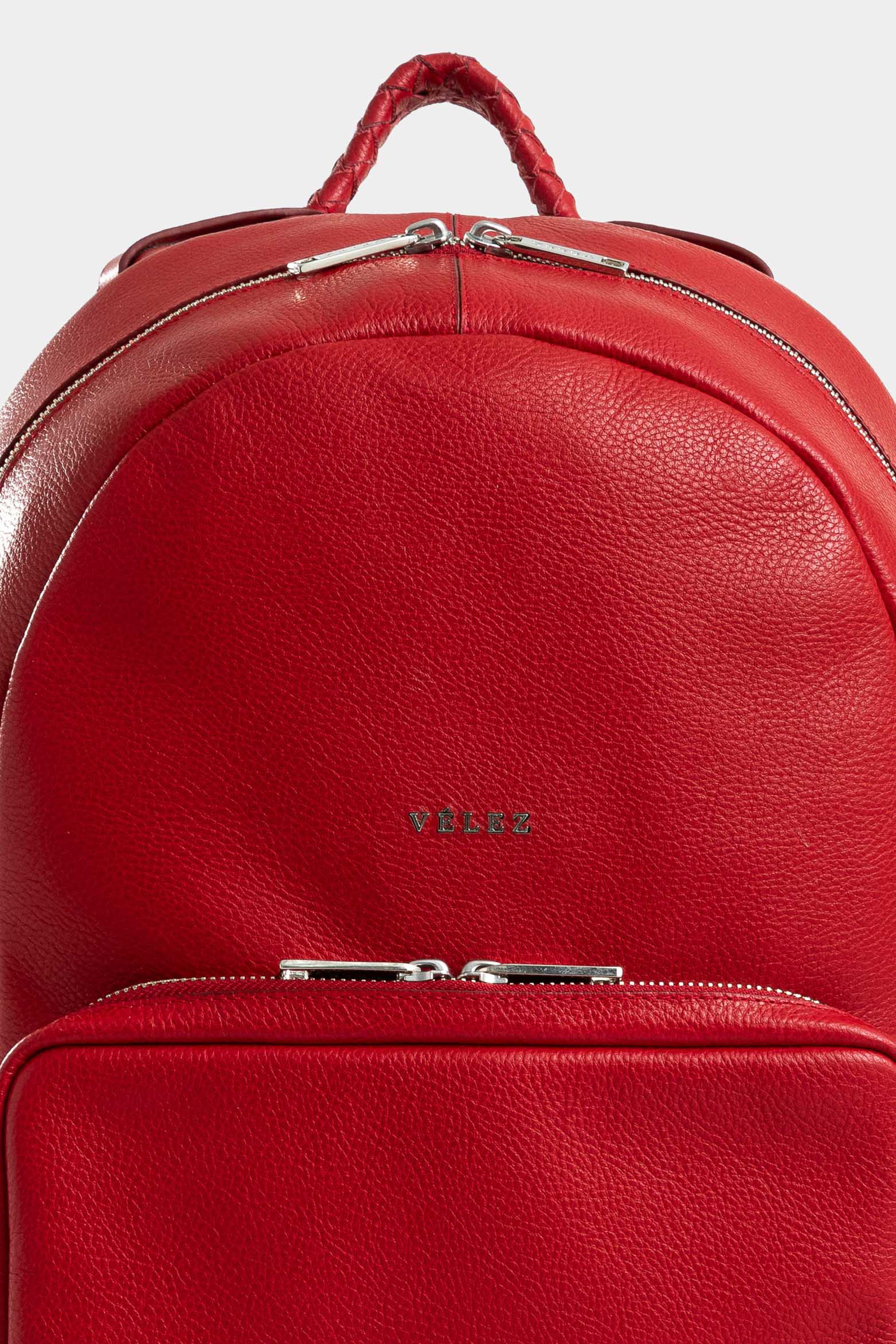 Alava Leather Backpack for Women with Braided Handle - Image 4
