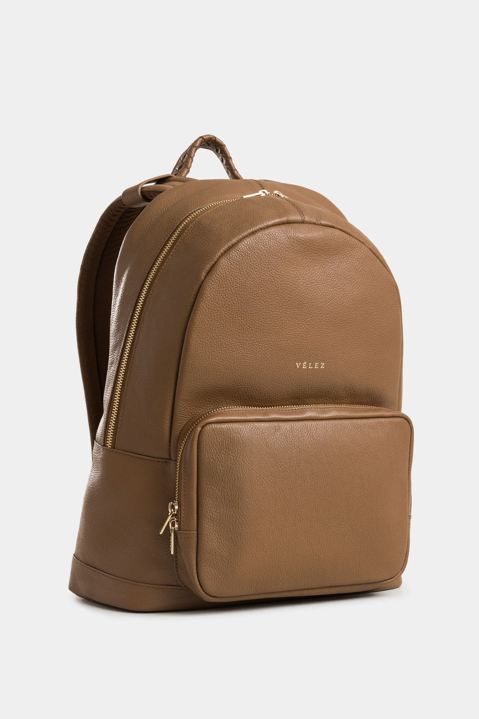 Alava Leather Backpack for Women with Braided Handle - Image 2