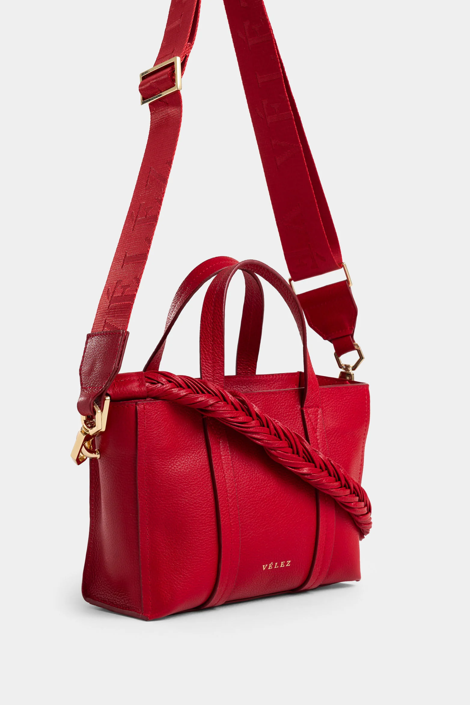 Alessia Leather Hands-Free Bag for Women with Braided Strap - Image 2