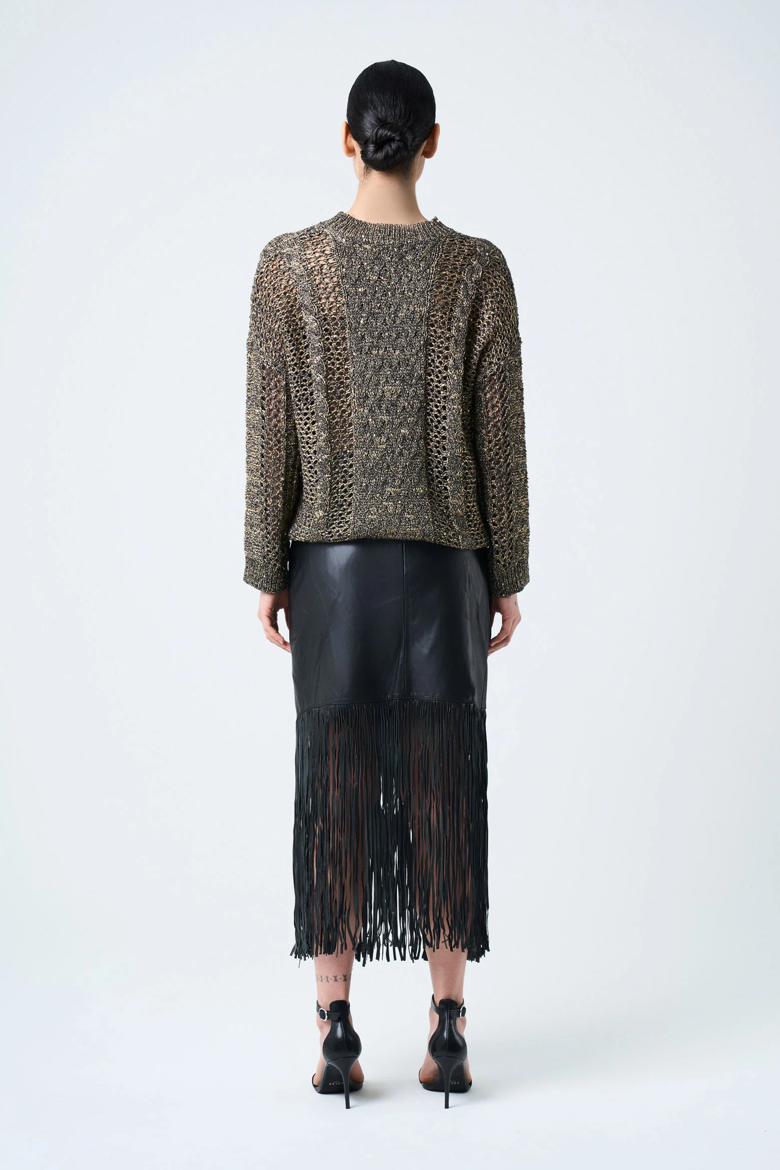 Alhena knit sweater for women with sequin details - Image 3