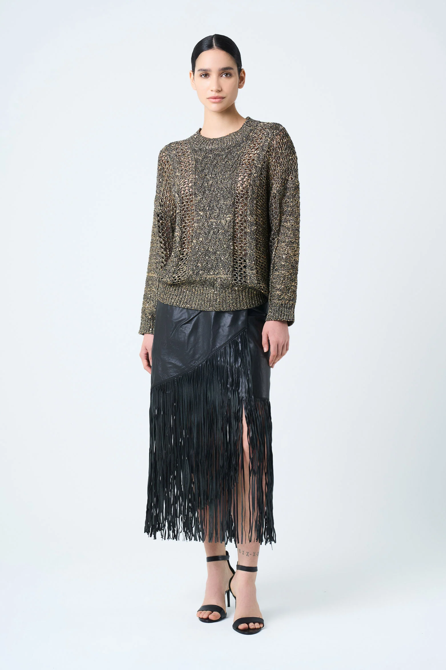 Alhena knit sweater for women with sequin details - Image 4