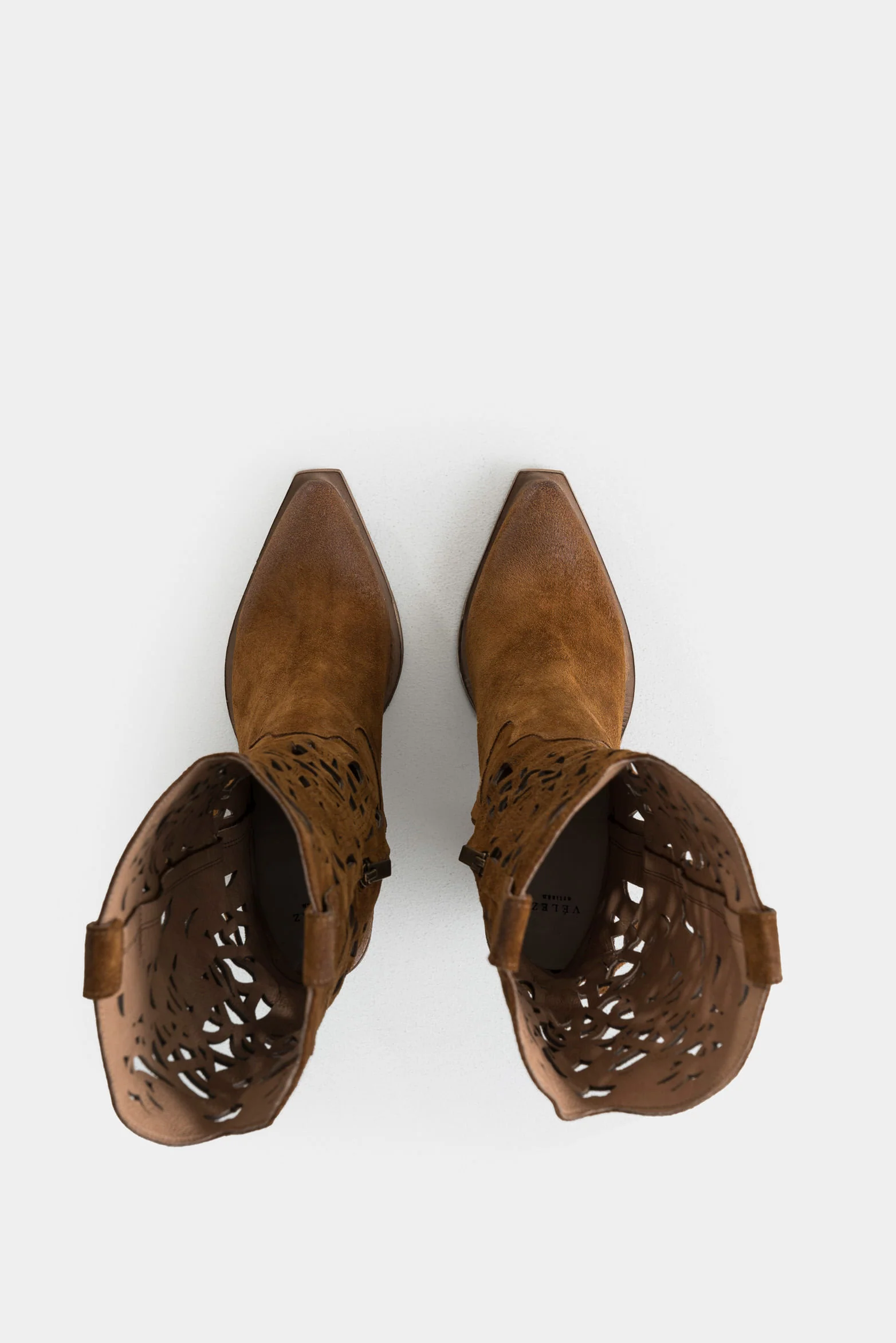 Alisa Texas Leather Boots for Women with Perforated Details - Image 4
