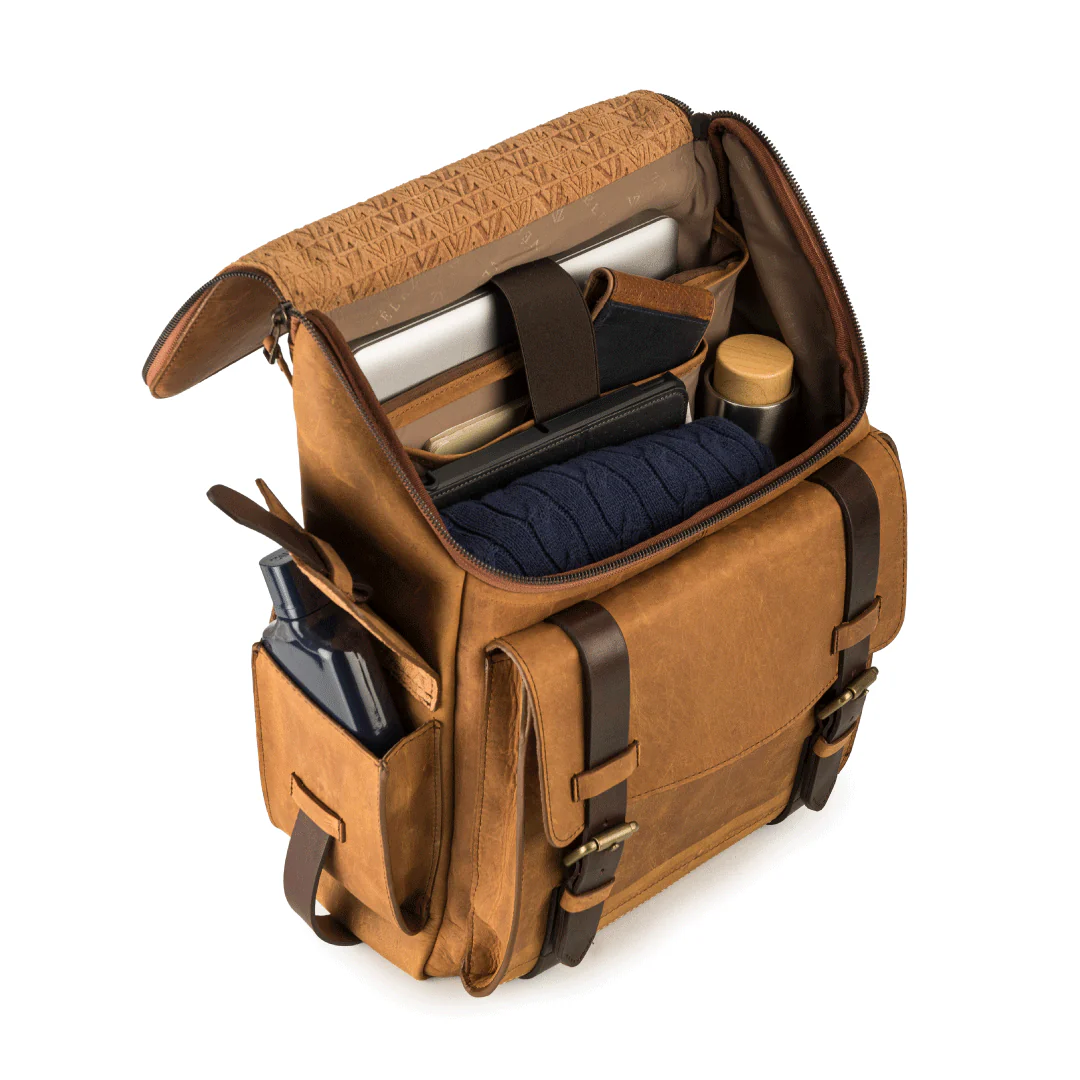 Archaeology Men’s Backpack in Vintage Leather - Image 3