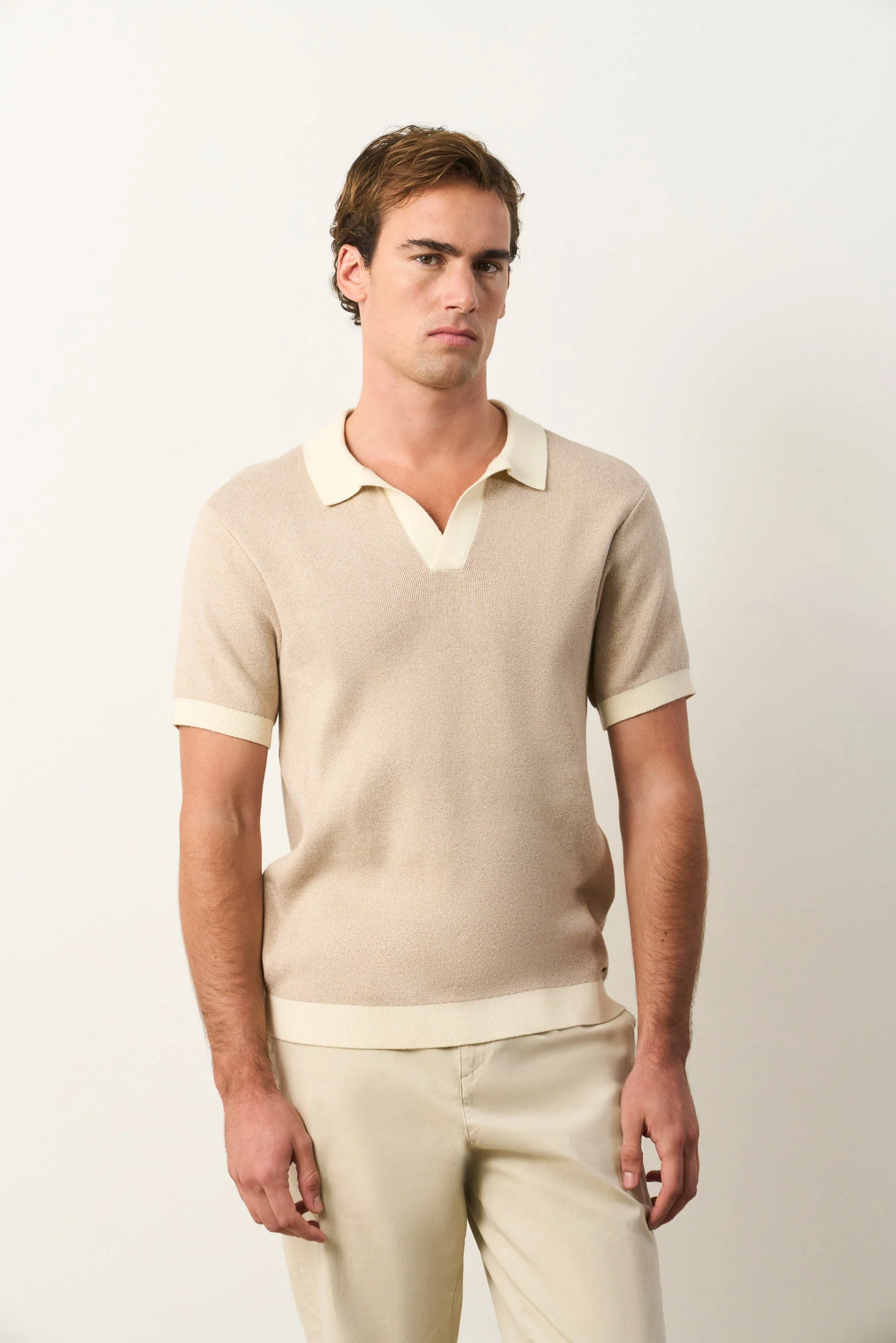 Asiri cotton knit polo for men - Image 4
