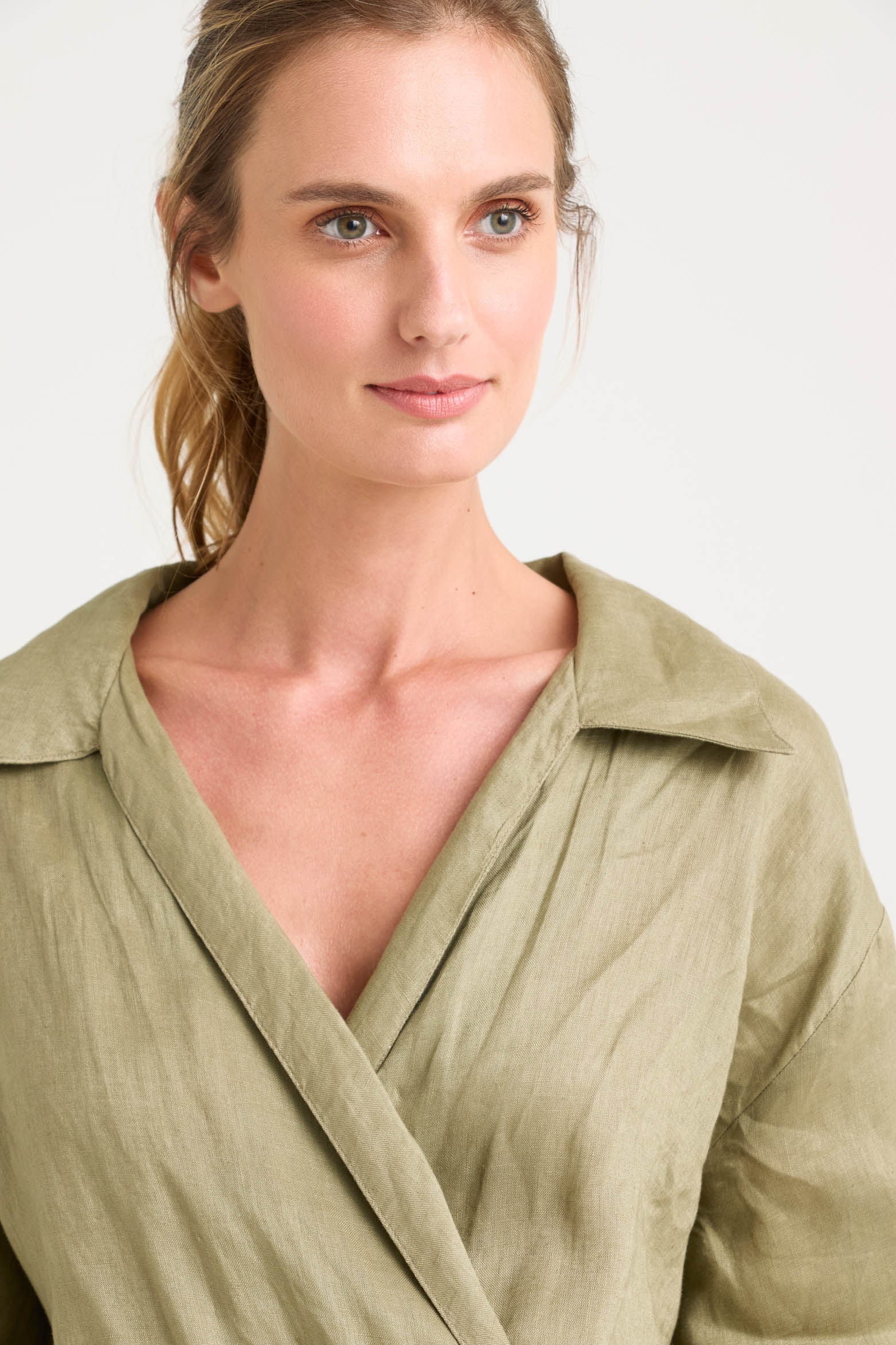 Aurora Semi-Loose Linen Jumpsuit for Women - Image 2