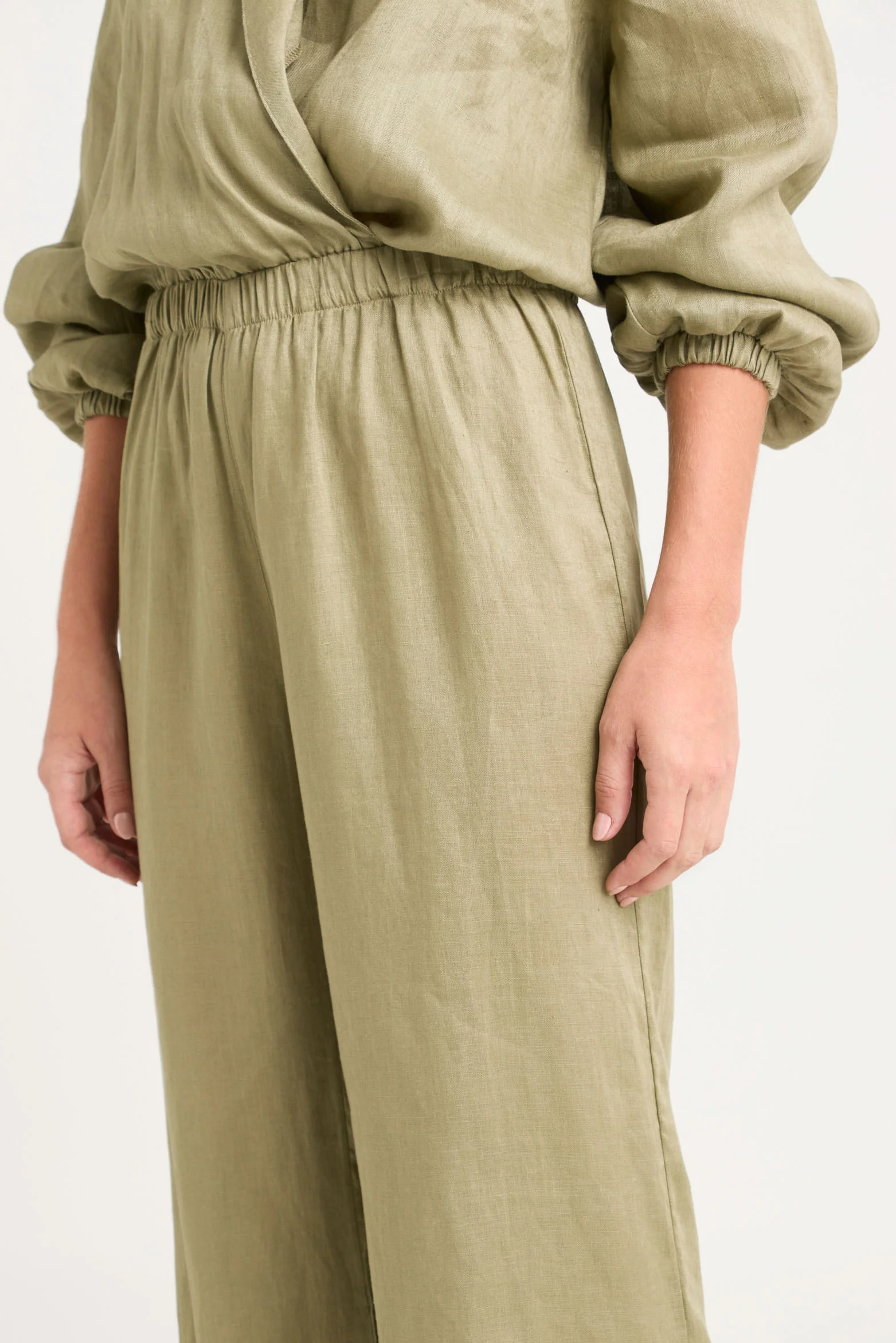Aurora Semi-Loose Linen Jumpsuit for Women - Image 4