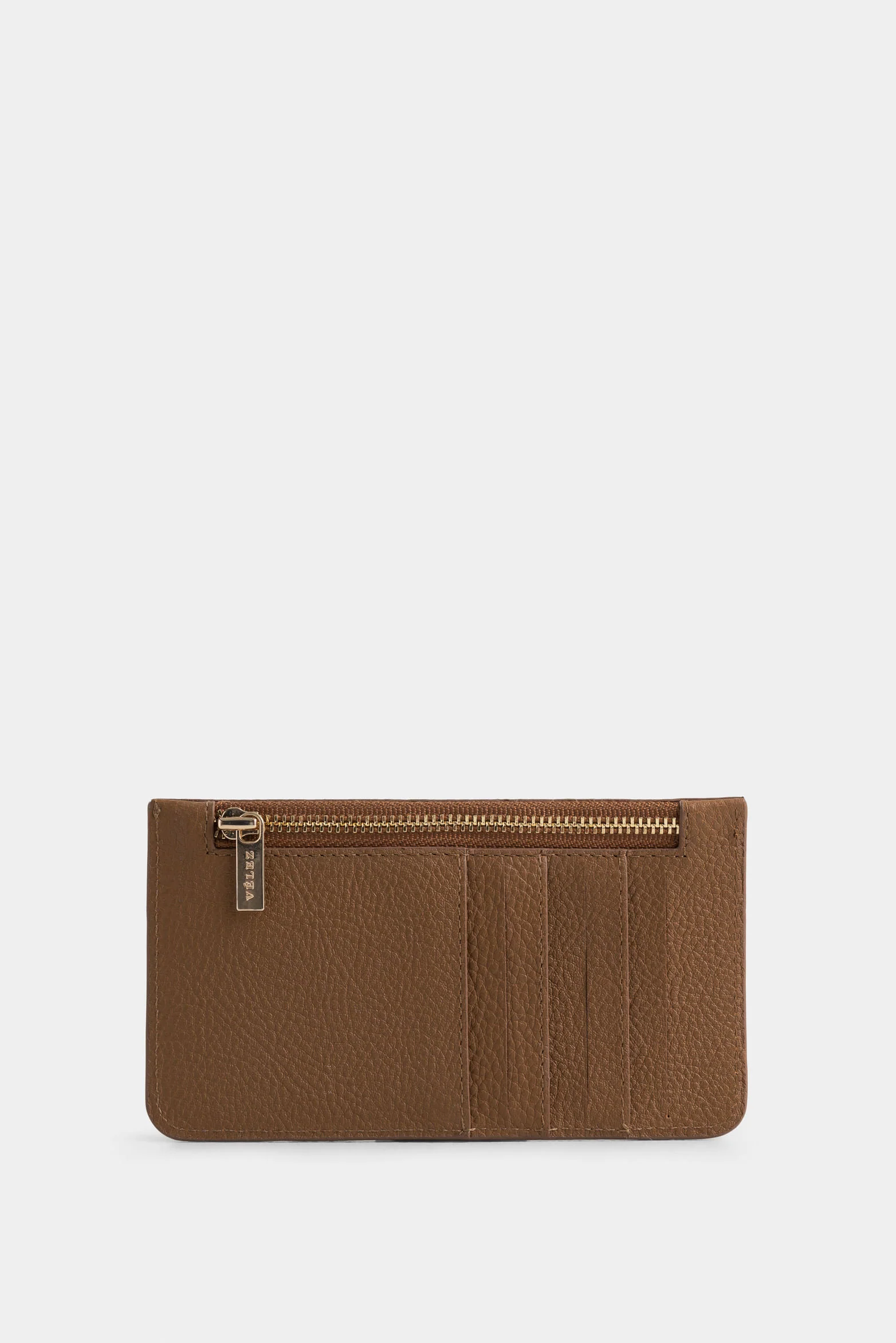 Ava Leather Card Holder for women with jacquard detail - Image 3