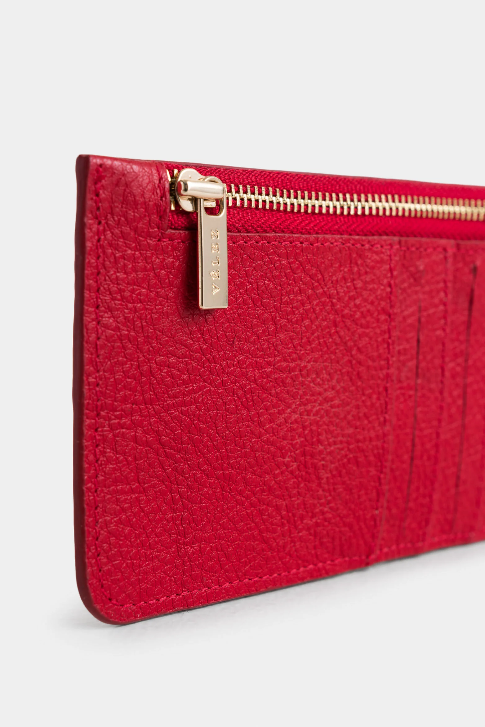 Ava Leather Card Holder with Jacquard Detail for Women - Image 5