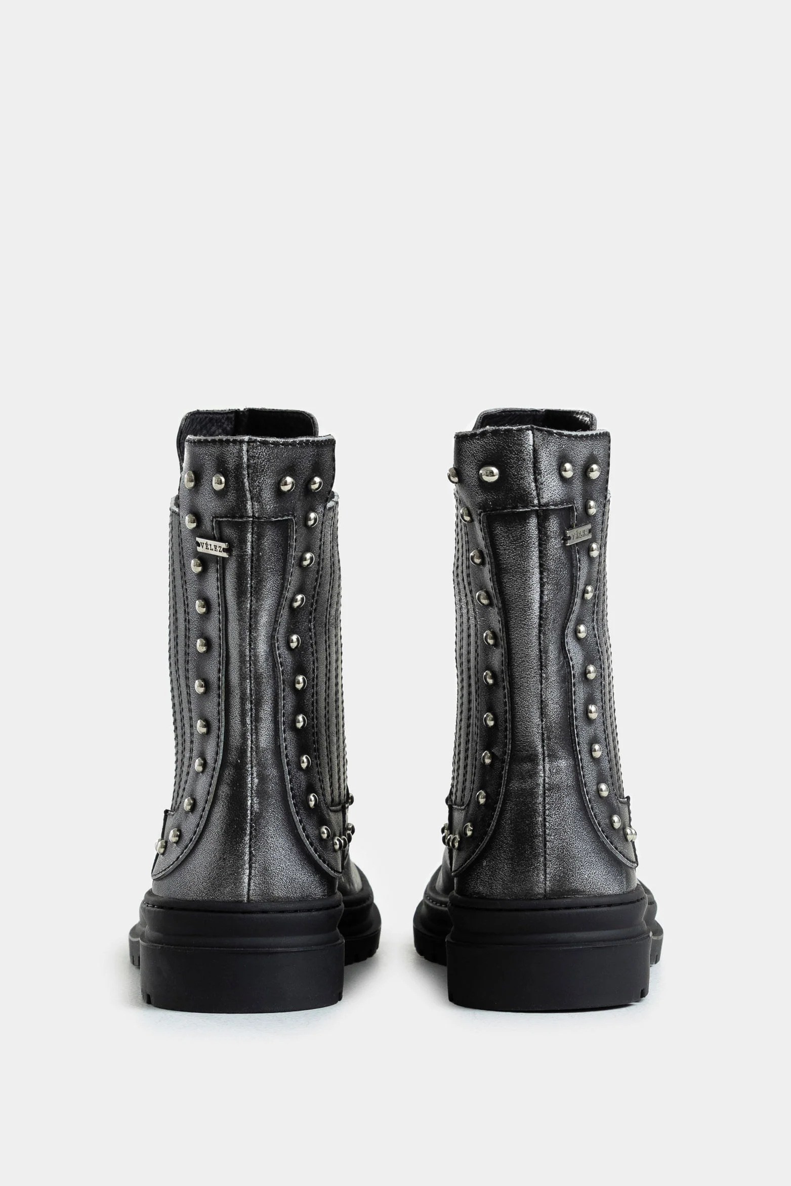 Begonia Chelsea Brush Off Leather Ankle Boots with Studded Detail for Women - Image 3