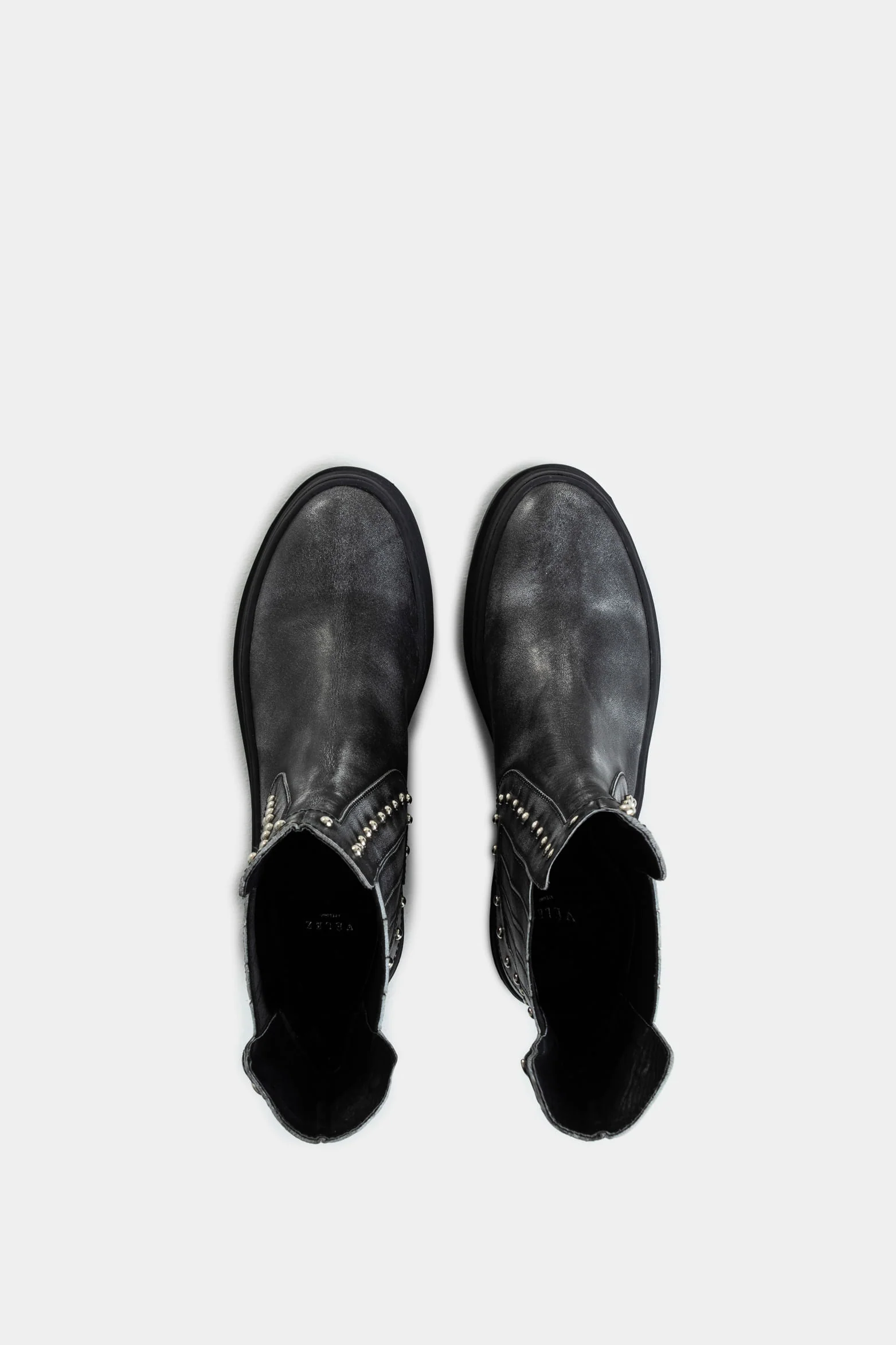 Begonia Chelsea Brush Off Leather Ankle Boots with Studded Detail for Women - Image 4