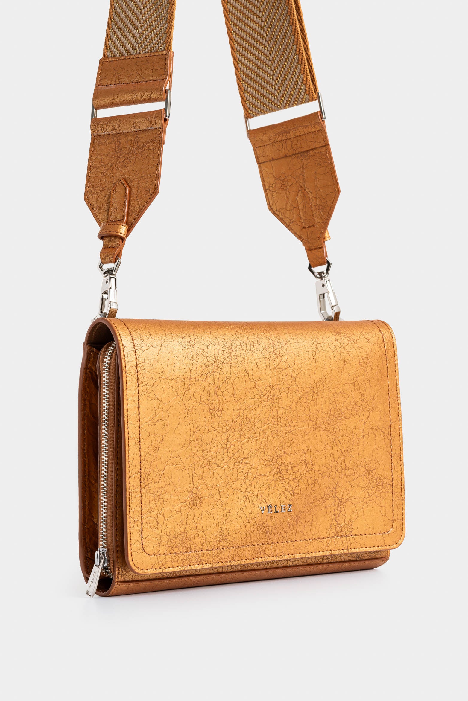 Bowling Abi Leather Bag with Braided Strap - Image 2