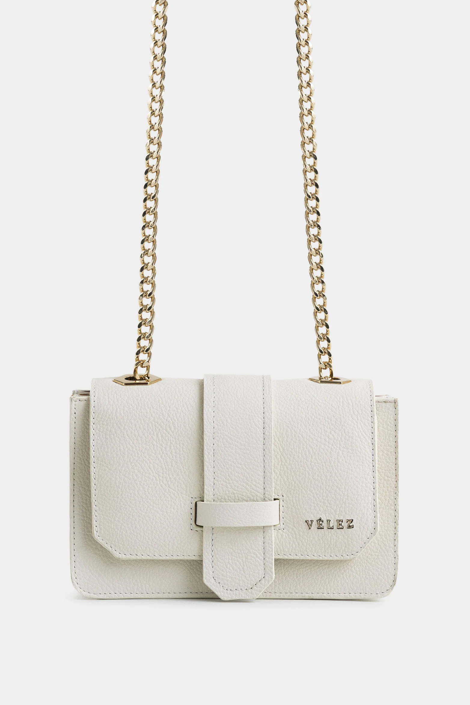 Bowling Garniel Leather Bag for Women with Hexagonal Details