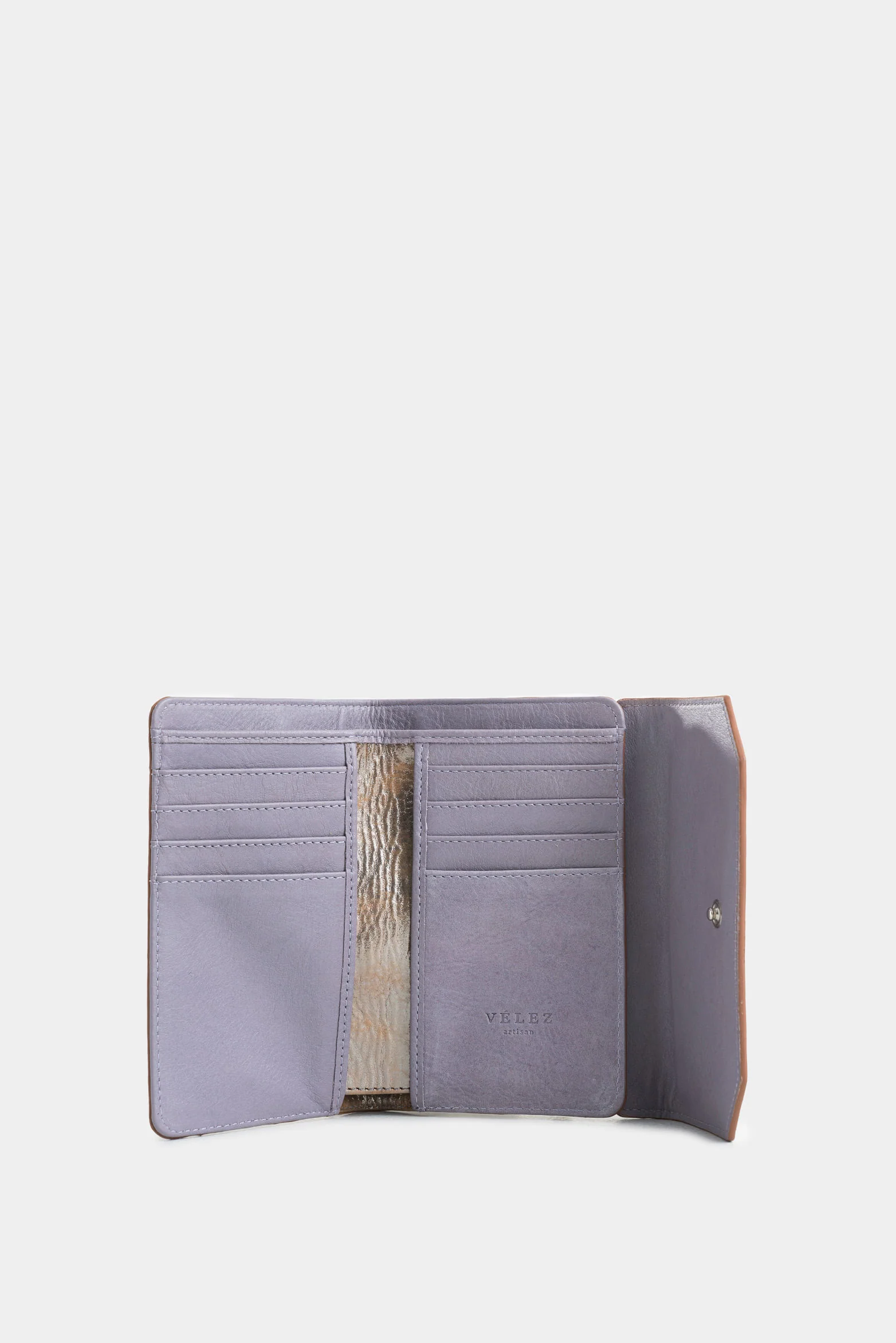 Bravo Folia Leather Wallet for Women with Hexagonal Belt Loop Flap - Image 2