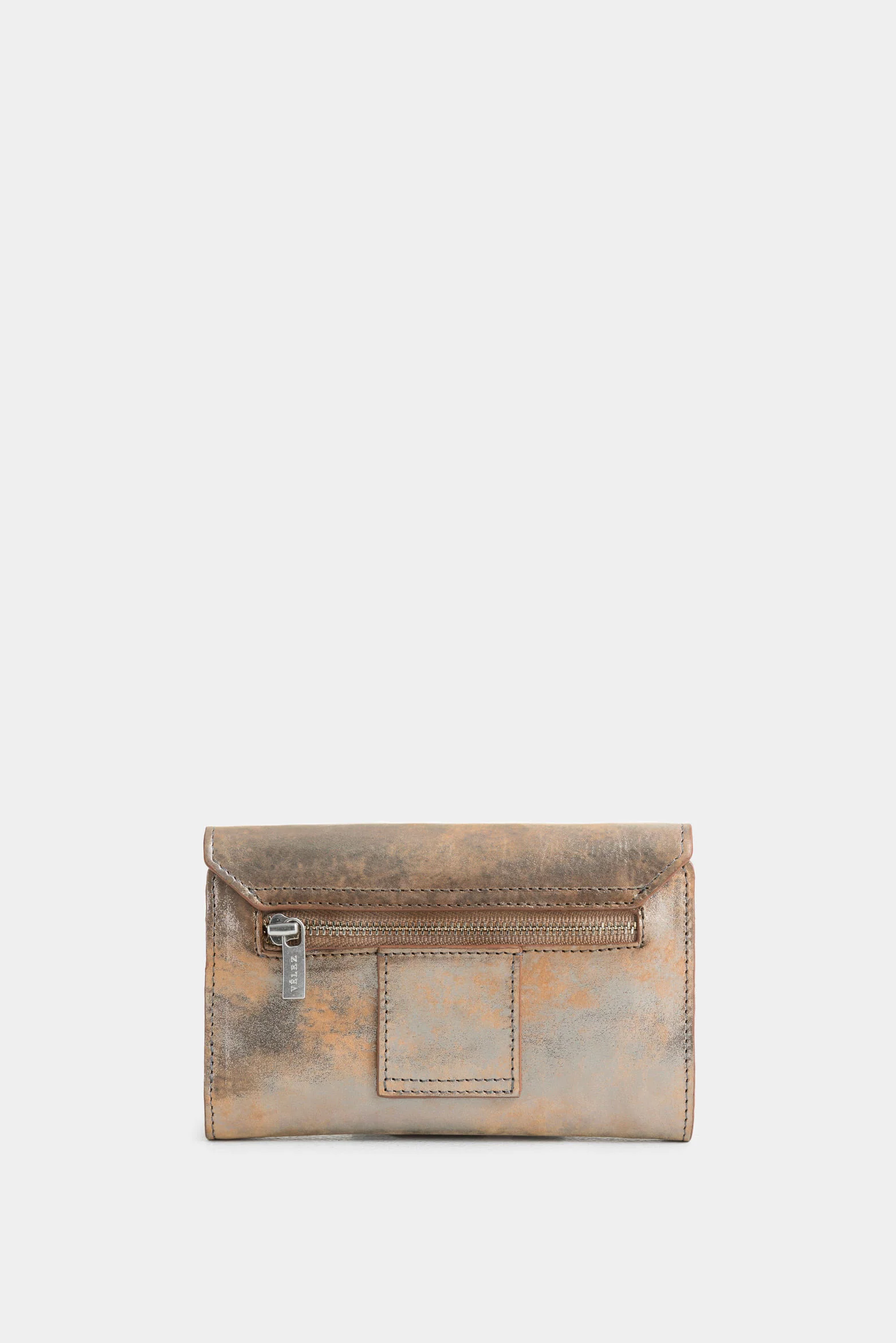 Bravo Folia Leather Wallet for Women with Hexagonal Belt Loop Flap - Image 3