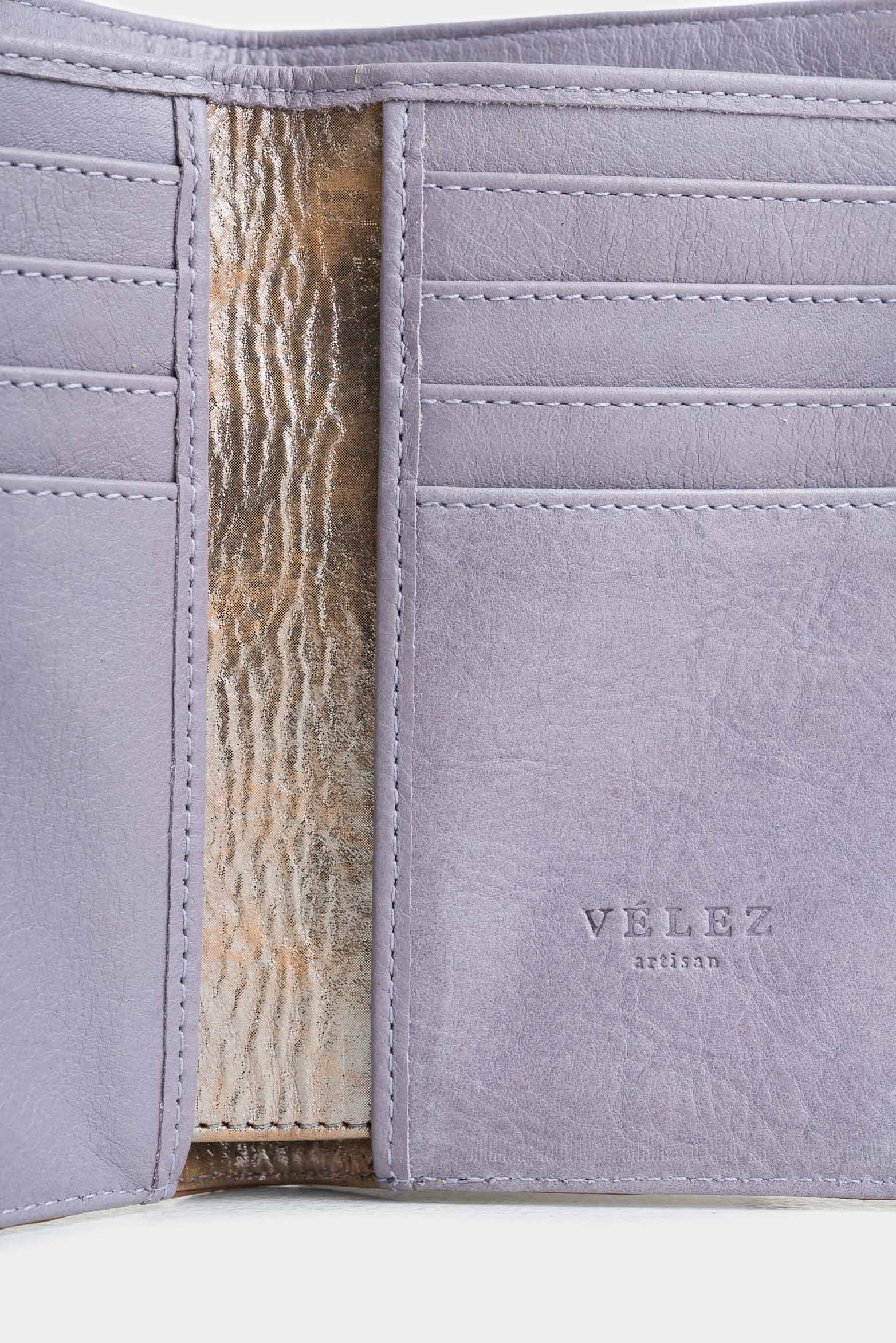 Bravo Folia Leather Wallet for Women with Hexagonal Belt Loop Flap - Image 5