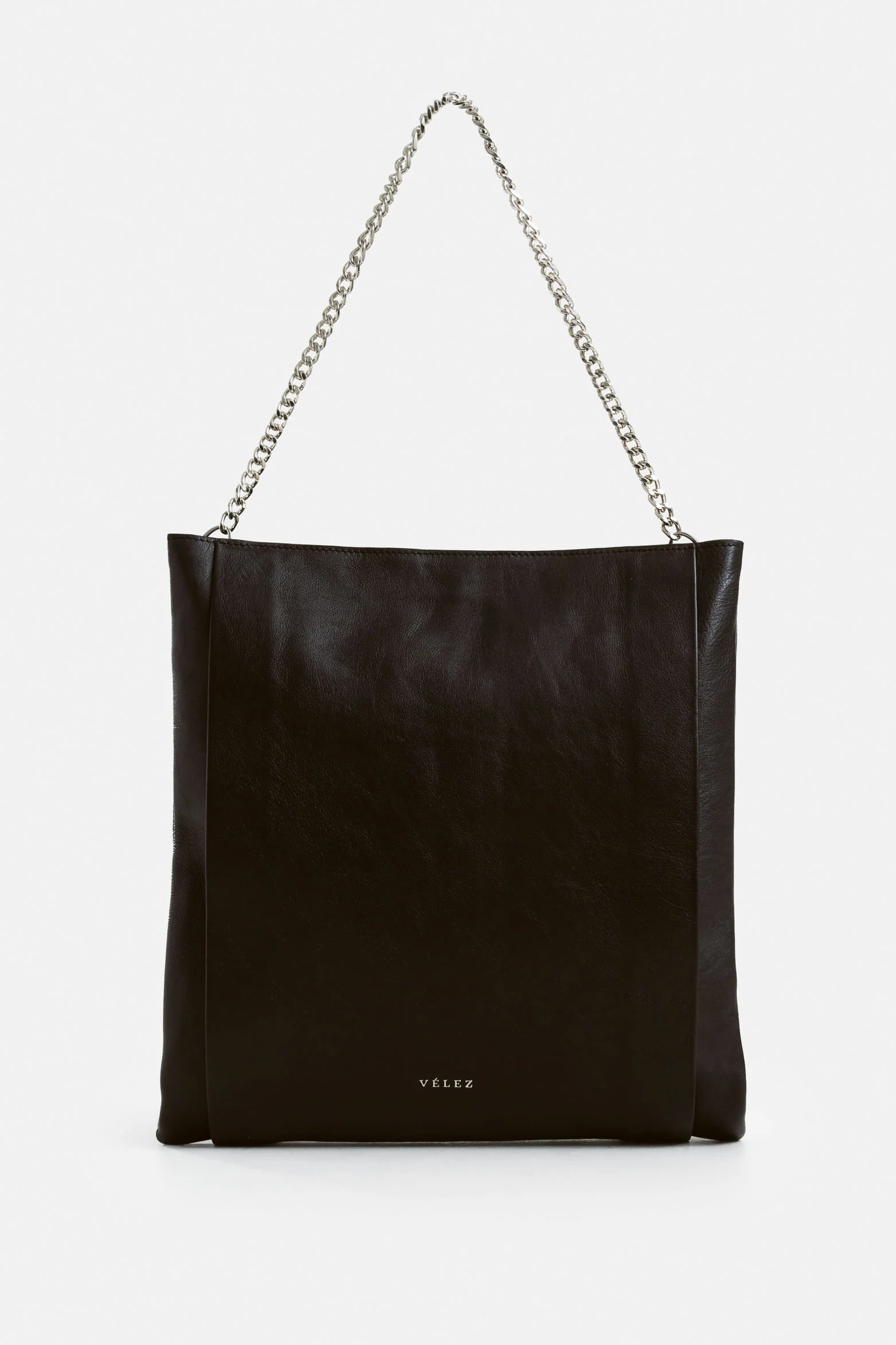 Caltha Leather Shopping Bag for Women with Metal Handle