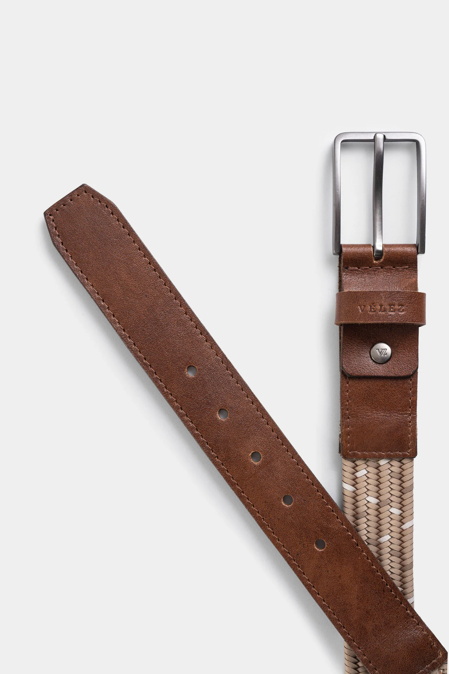 Cetara Regular Leather Belt Braided - Image 3