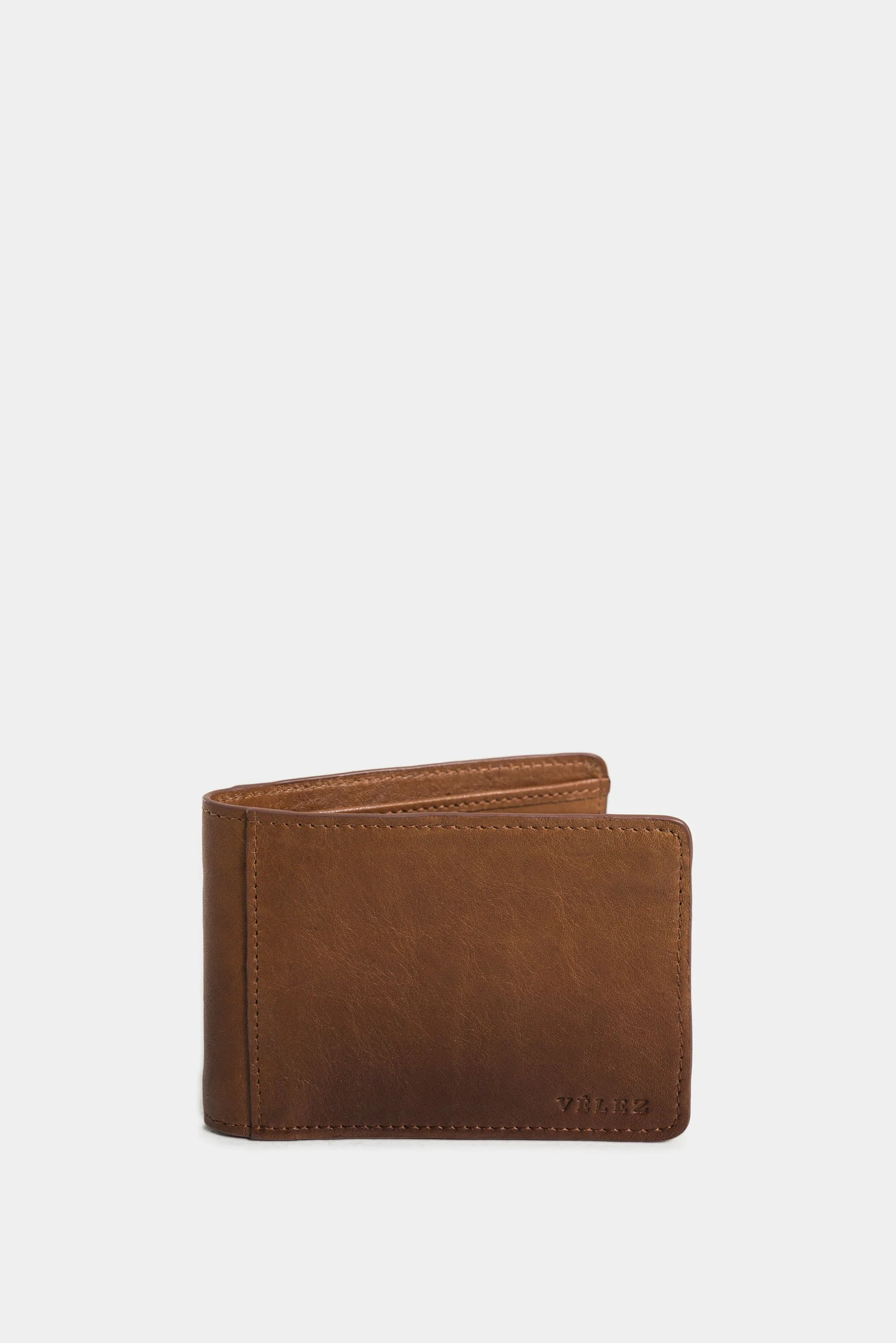 Ciboria Leather Wallet for Men with Color Contrast