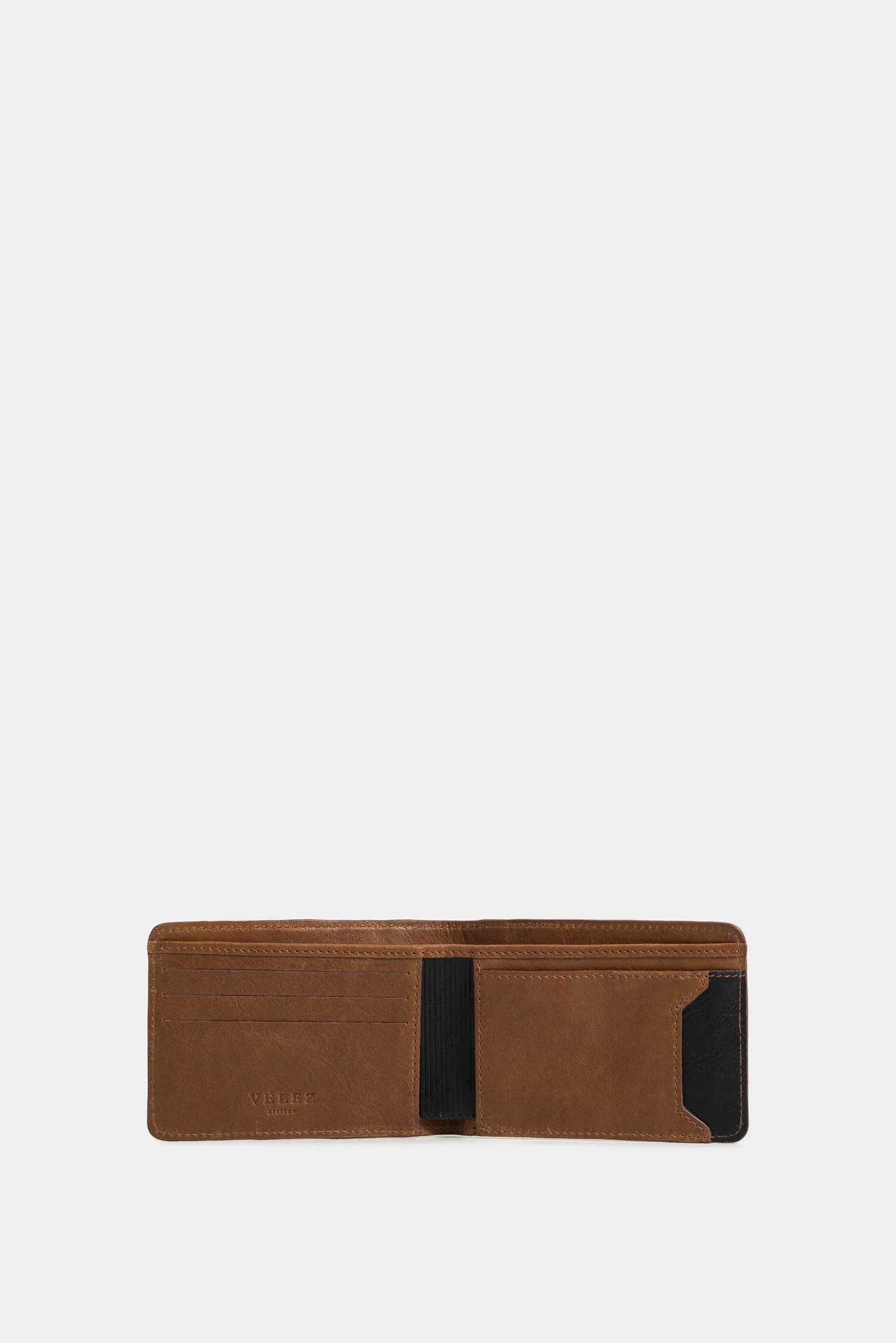 Ciboria Leather Wallet for Men with Color Contrast - Image 2