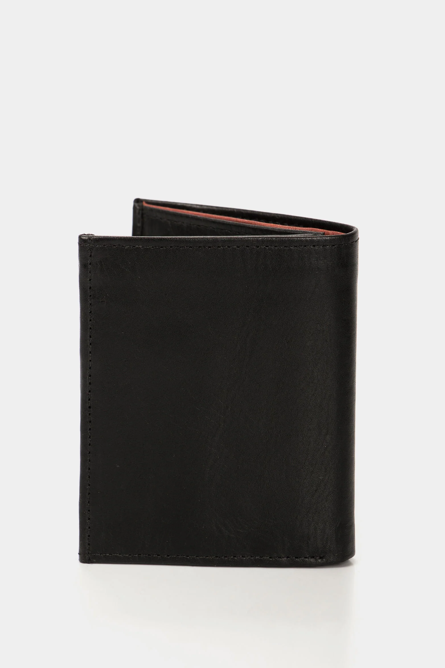 Crete Vertical Leather Wallet in Black - Image 3