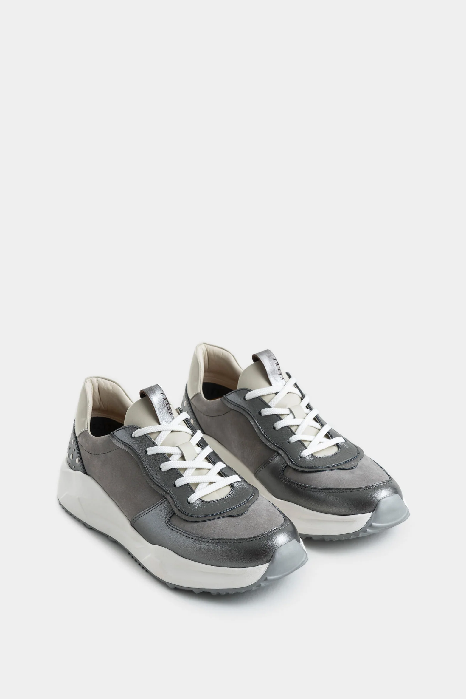 Crissanthe Leather Tennis Shoes for Women with Details - Image 2