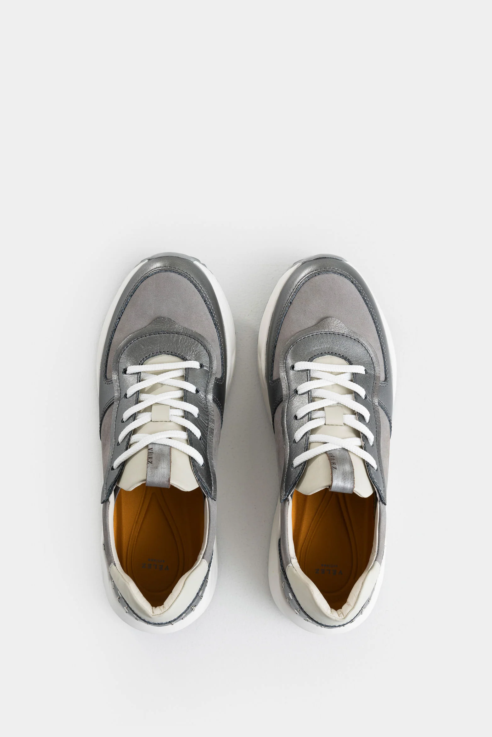 Crissanthe Leather Tennis Shoes for Women with Details - Image 4