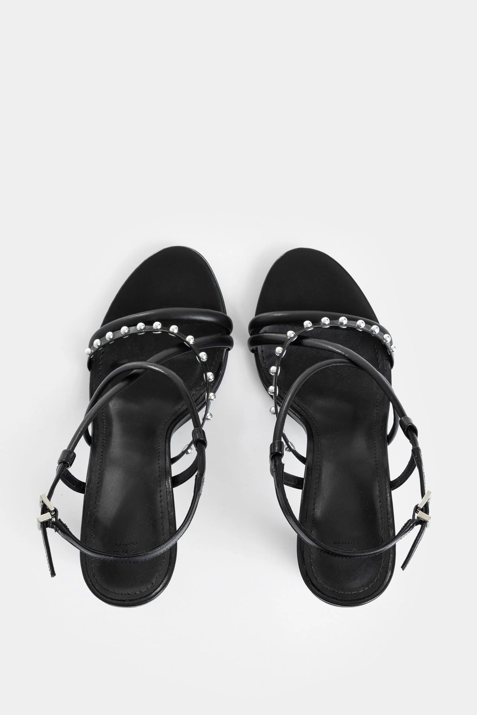Daca Heeled Leather Sandals for Women with Studs - Image 4