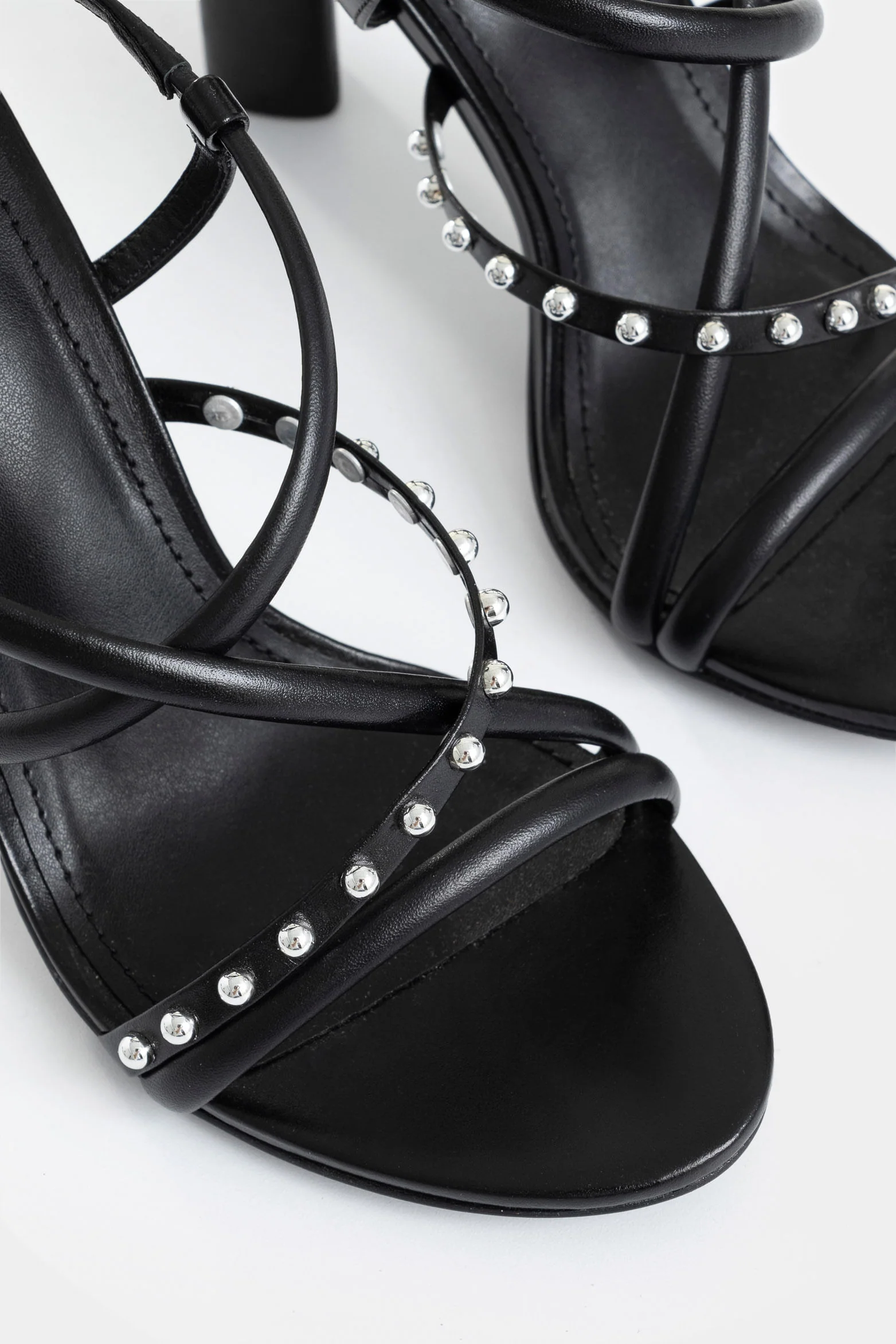 Daca Heeled Leather Sandals for Women with Studs - Image 5