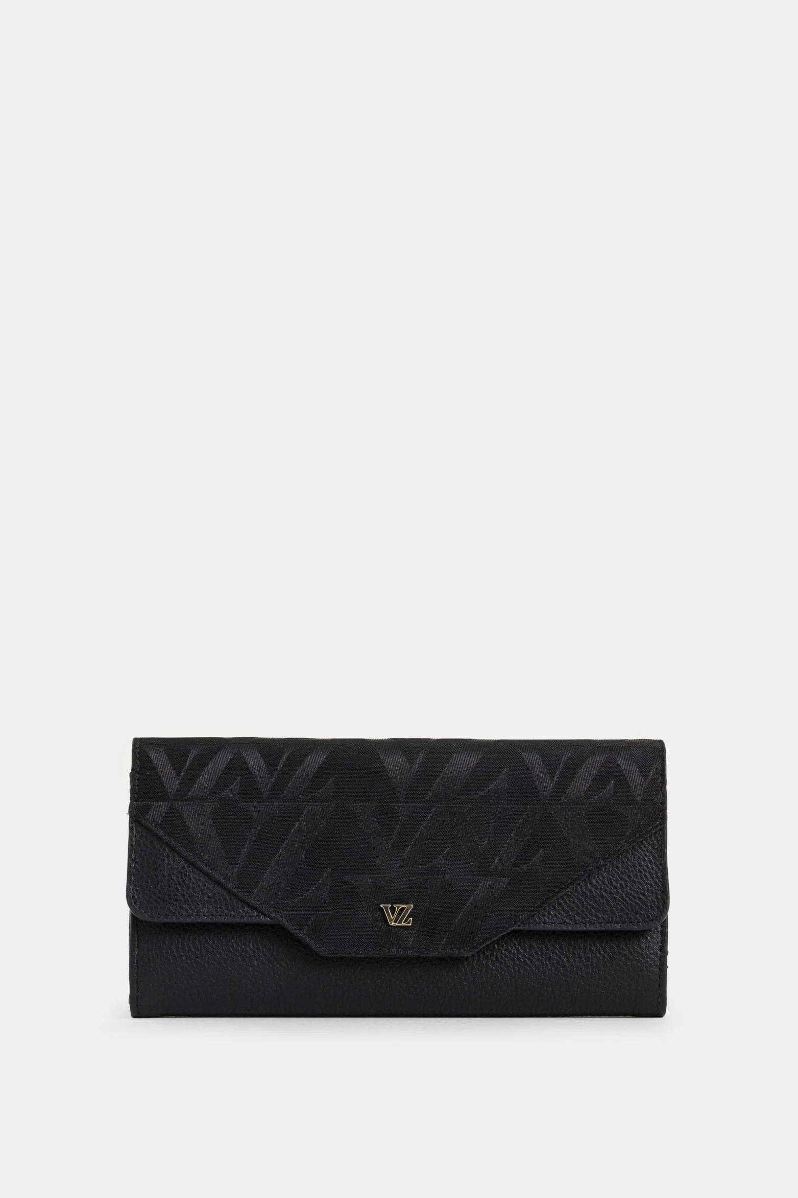 Damascus Leather and Canvas Checkbook Wallet for Women, Monogram