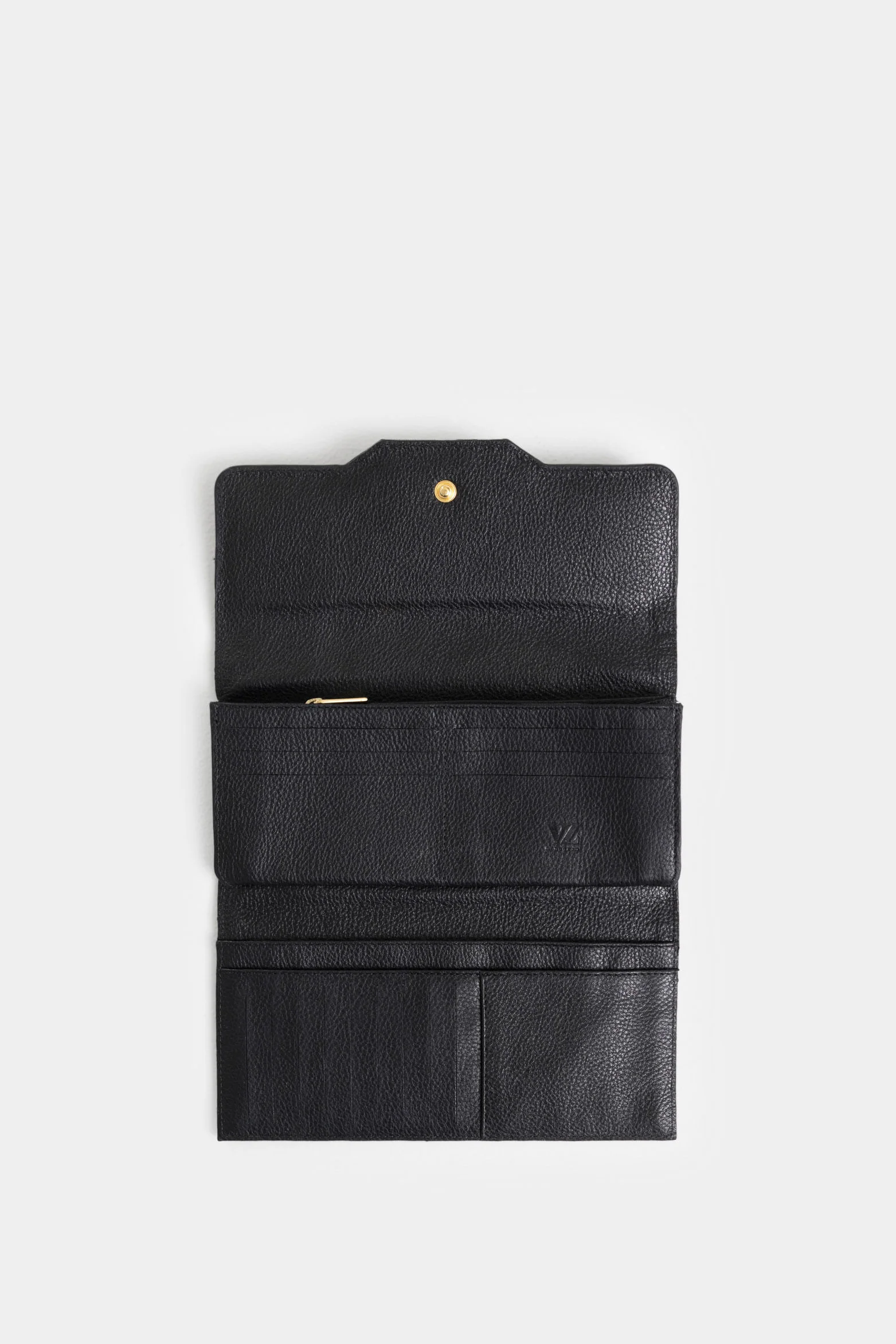 Damascus Leather and Canvas Checkbook Wallet for Women, Monogram - Image 2