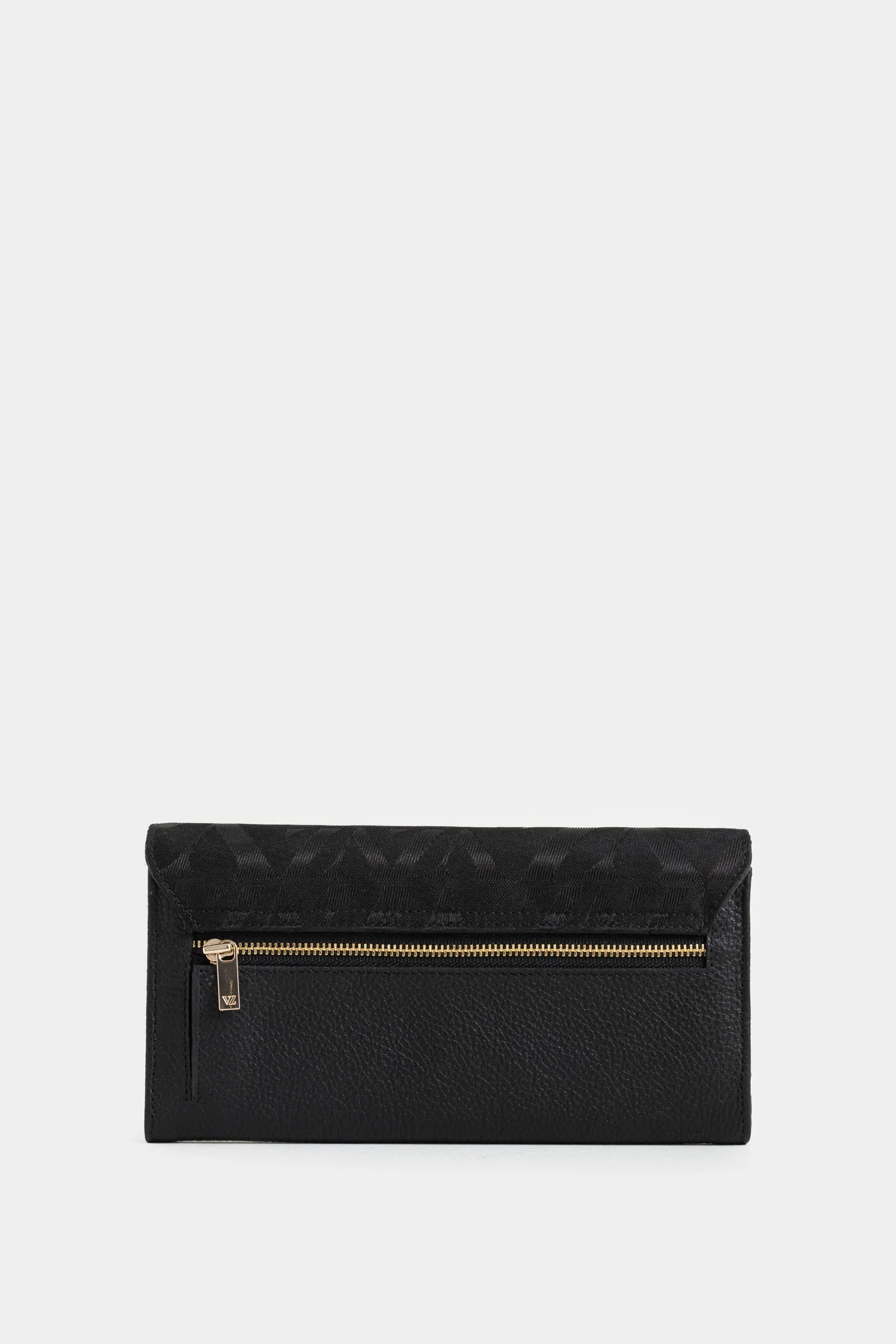 Damascus Leather and Canvas Checkbook Wallet for Women, Monogram - Image 3