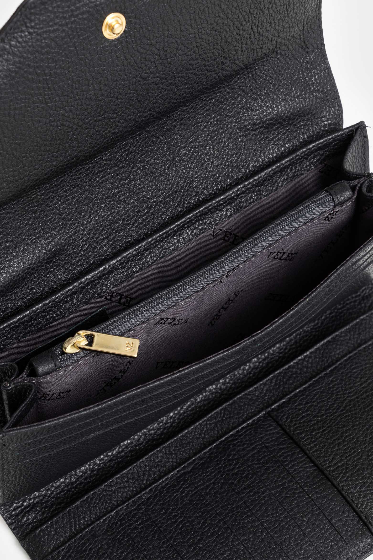 Damascus Leather and Canvas Checkbook Wallet for Women, Monogram - Image 5