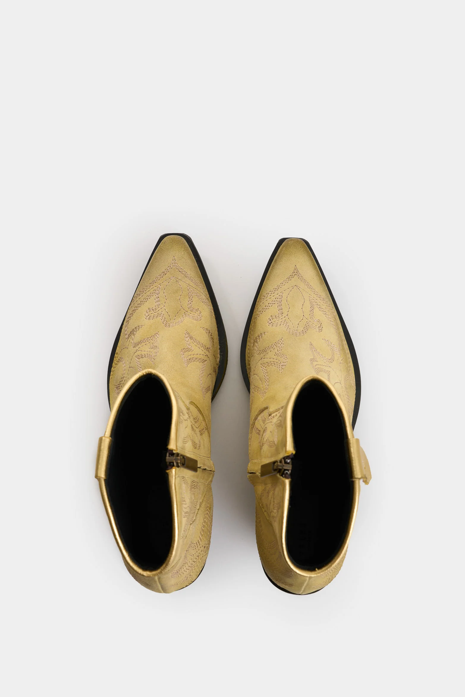 Dune women's leather ankle boots with an aged finish - Image 4
