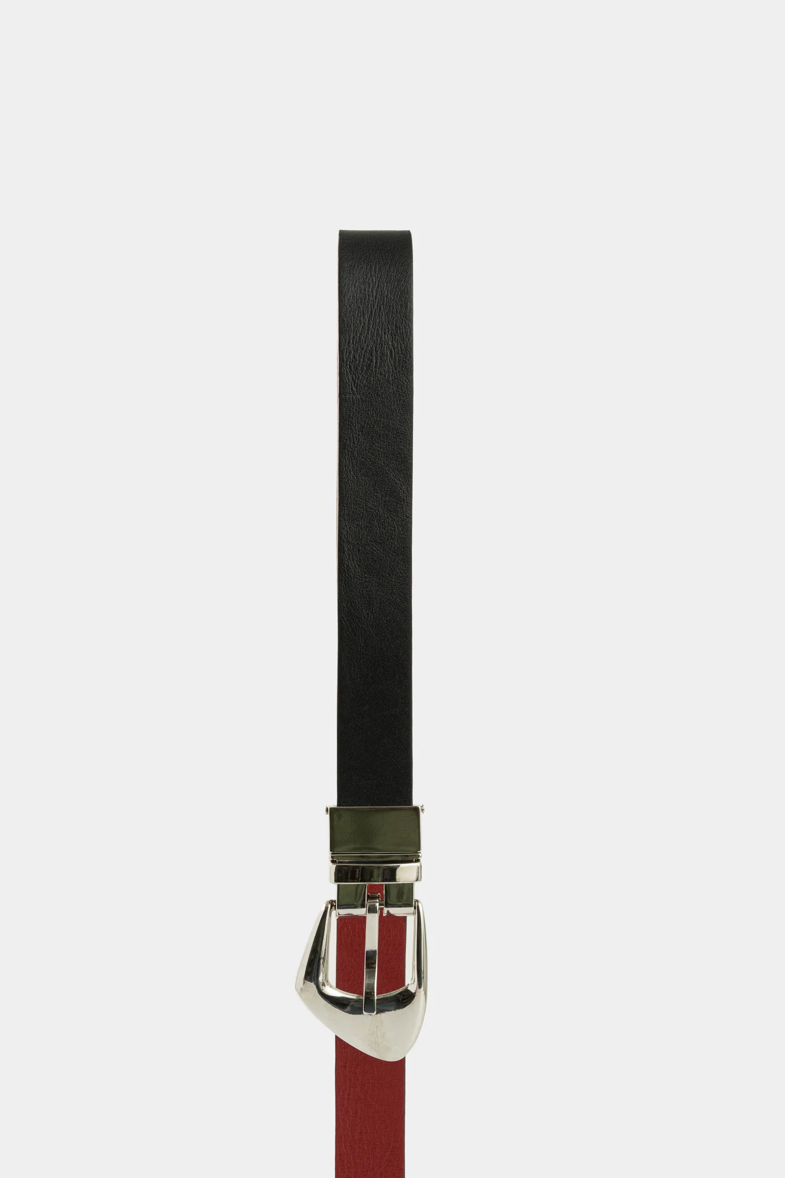 Dusk Double-Sided Leather Belt for Women with Hexagonal Tip - Image 2