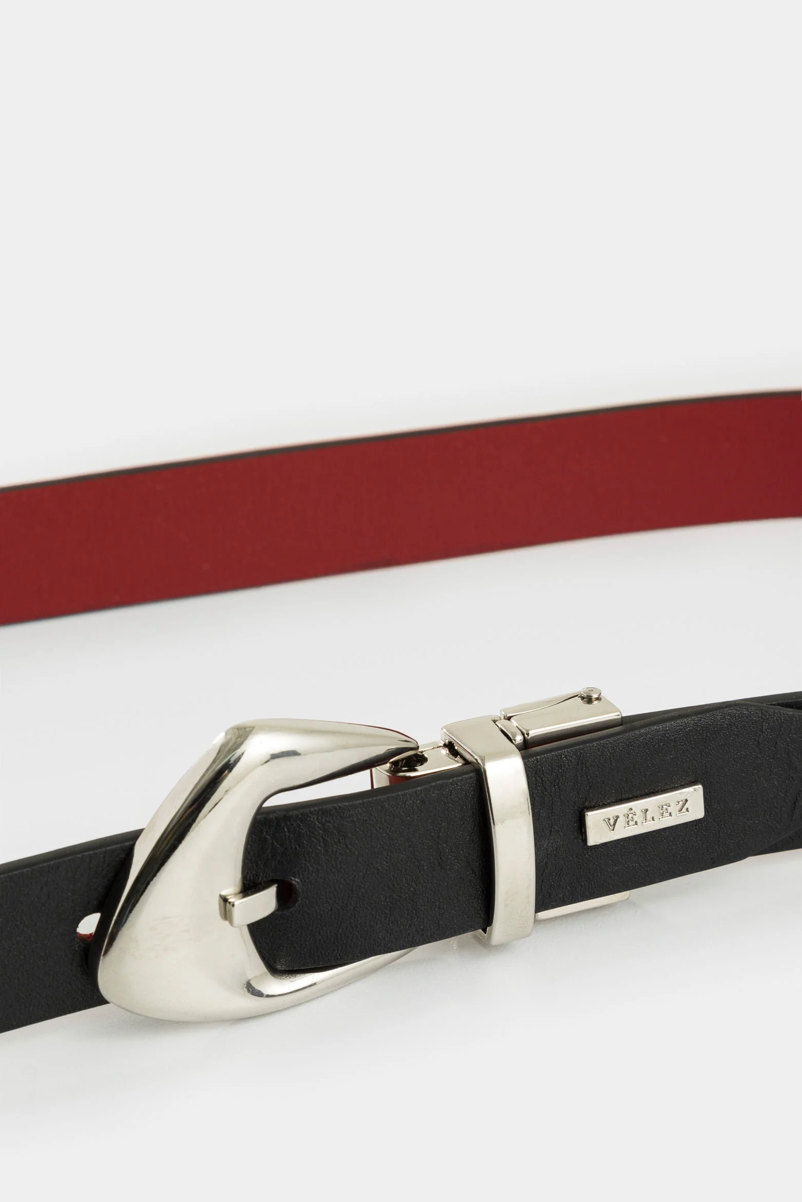 Dusk Double-Sided Leather Belt for Women with Hexagonal Tip - Image 4