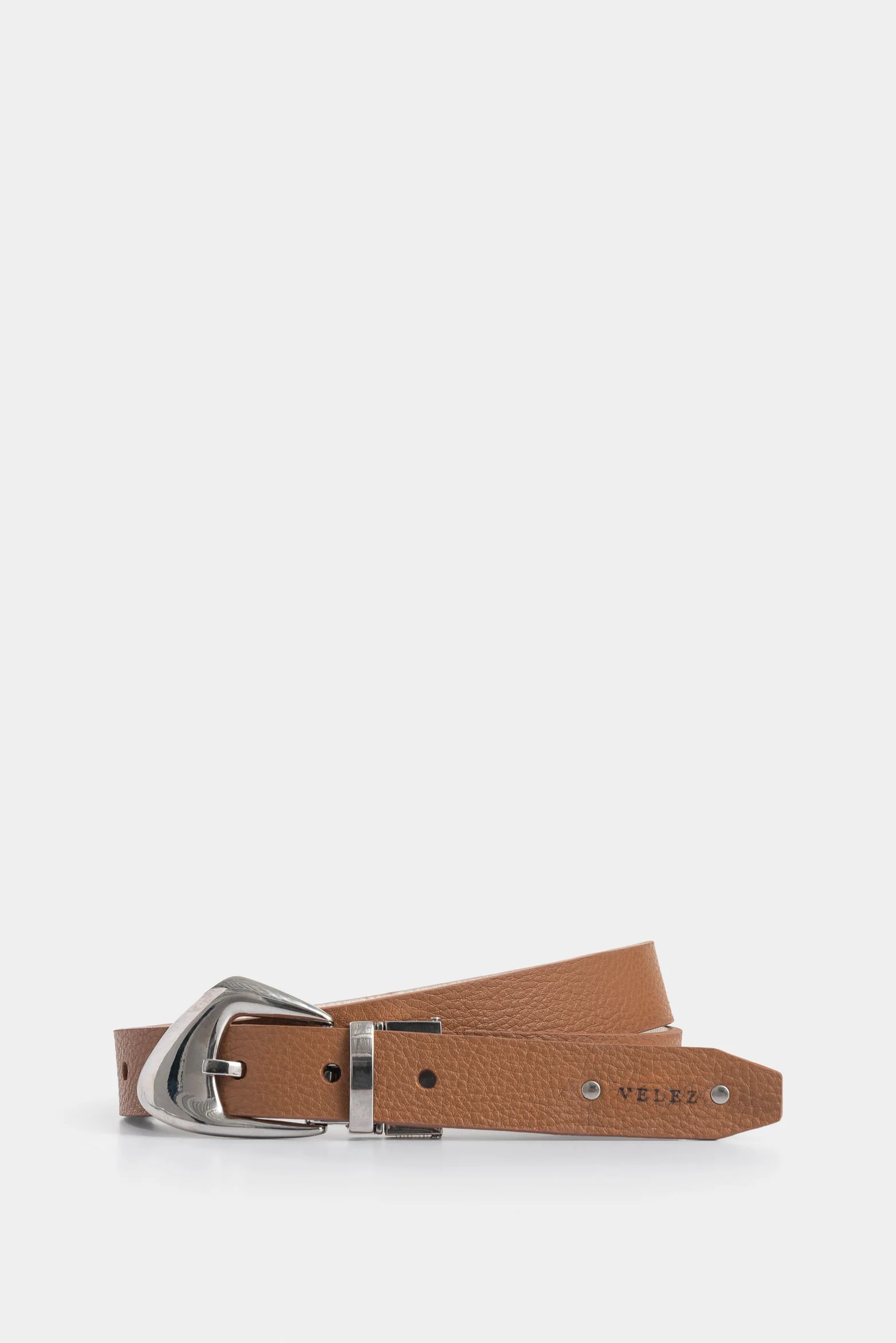 Dusk Double-Sided Leather Belt for Women with Hexagonal Tip