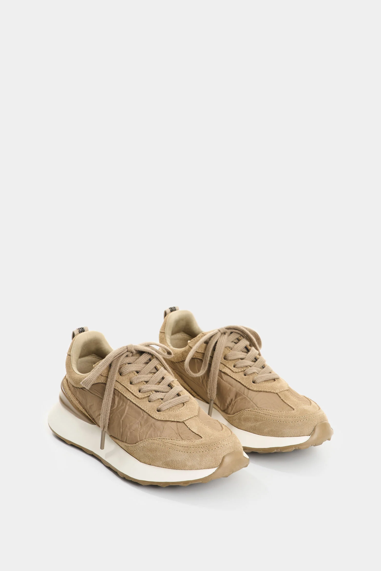 Elios Leather Sneakers for women with millaré detail - Image 2