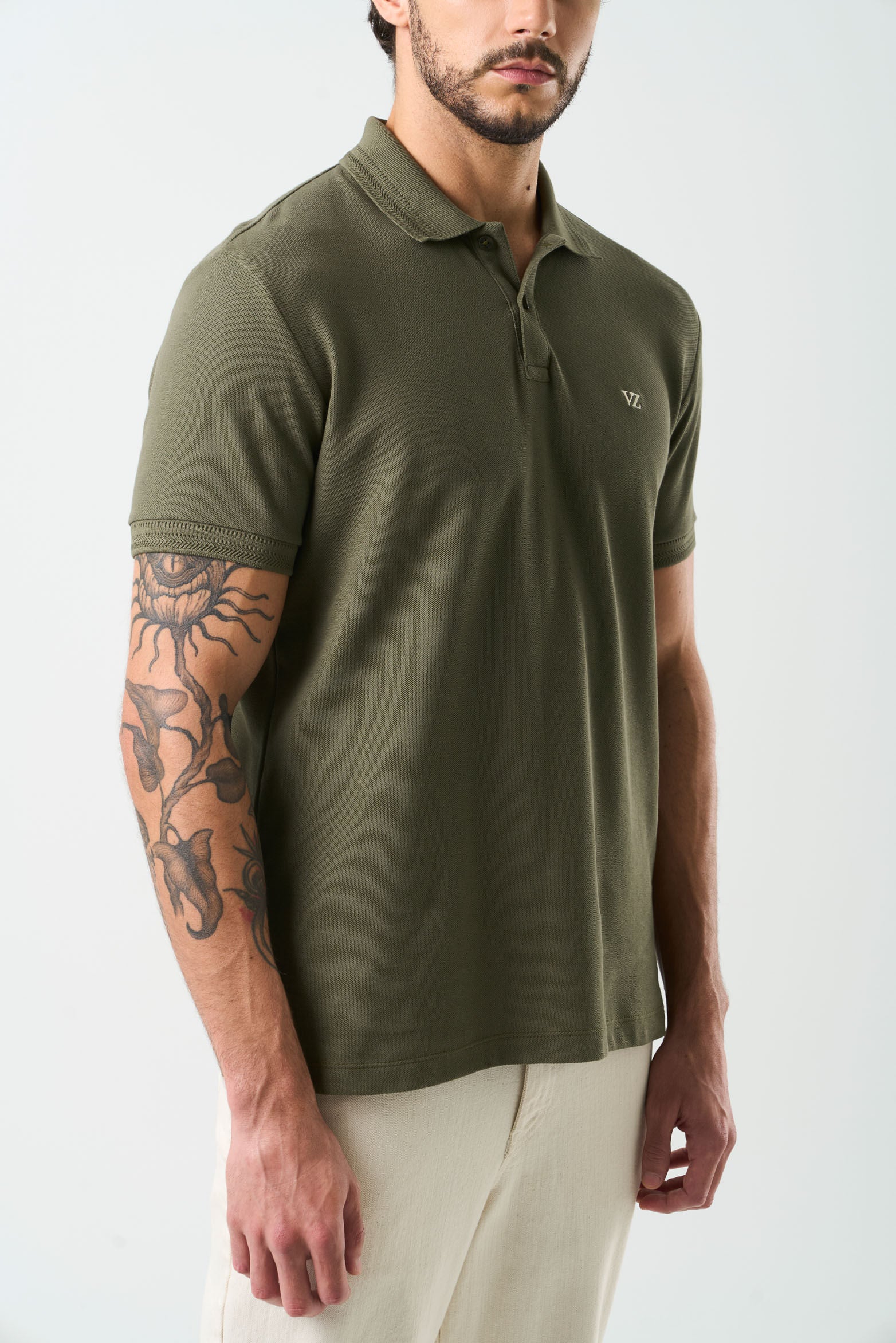 Essential short-sleeve polo for men  textured - Image 5