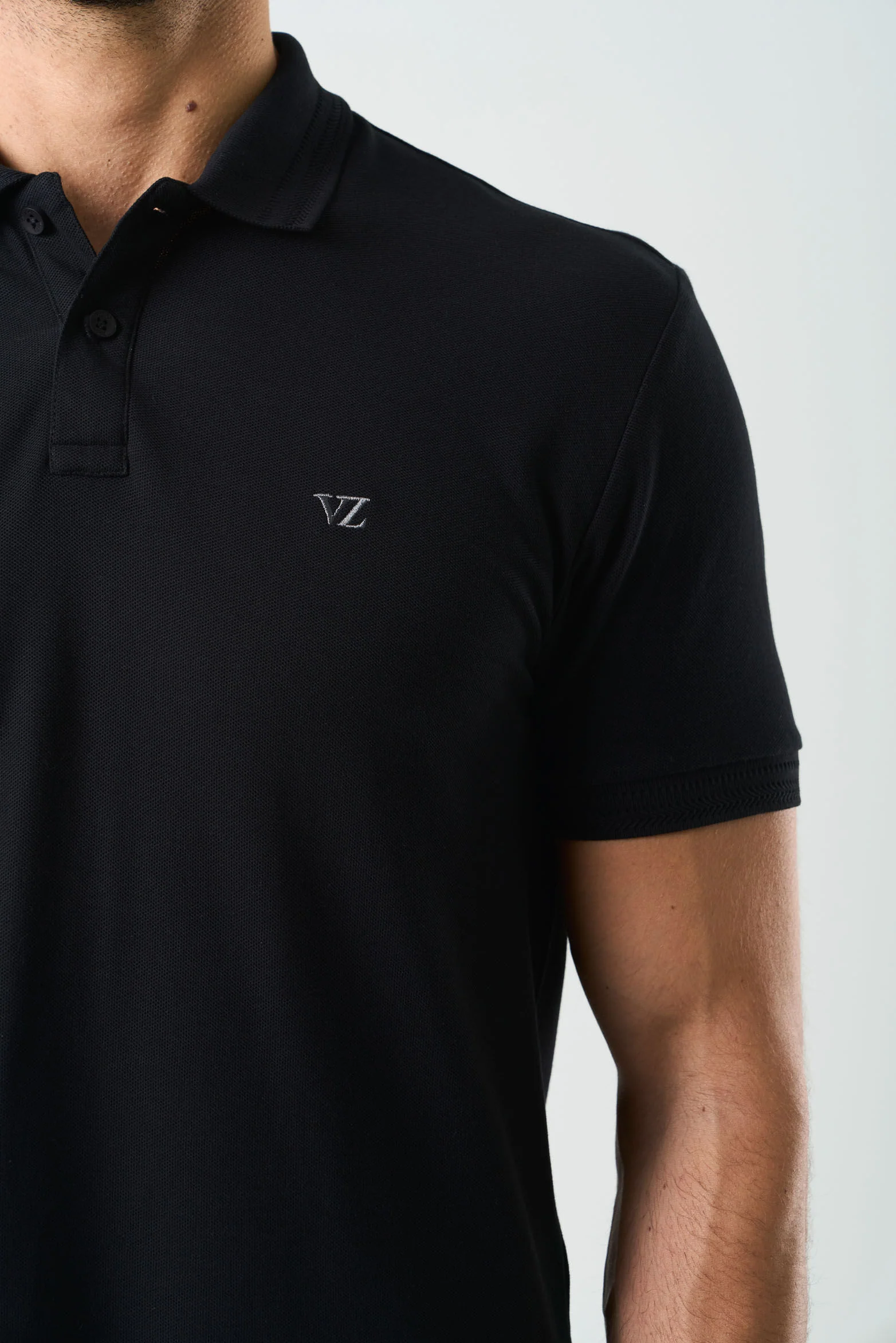 Essential Textured Short Sleeve Polo for Men - Image 6