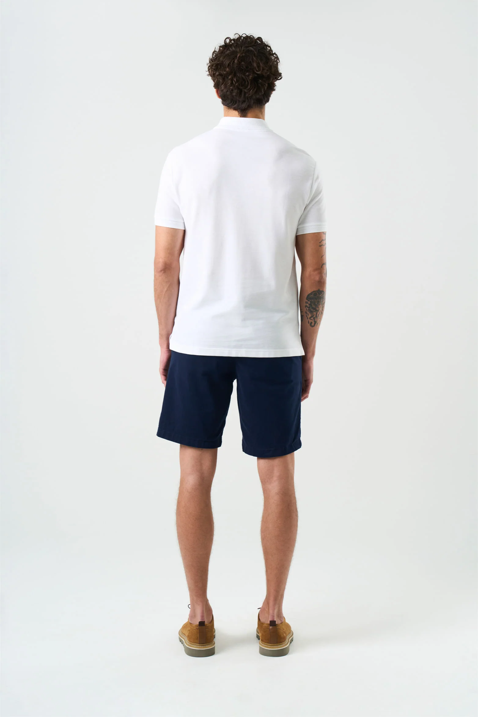 Essential Textured Short Sleeve Polo for Men - Image 3