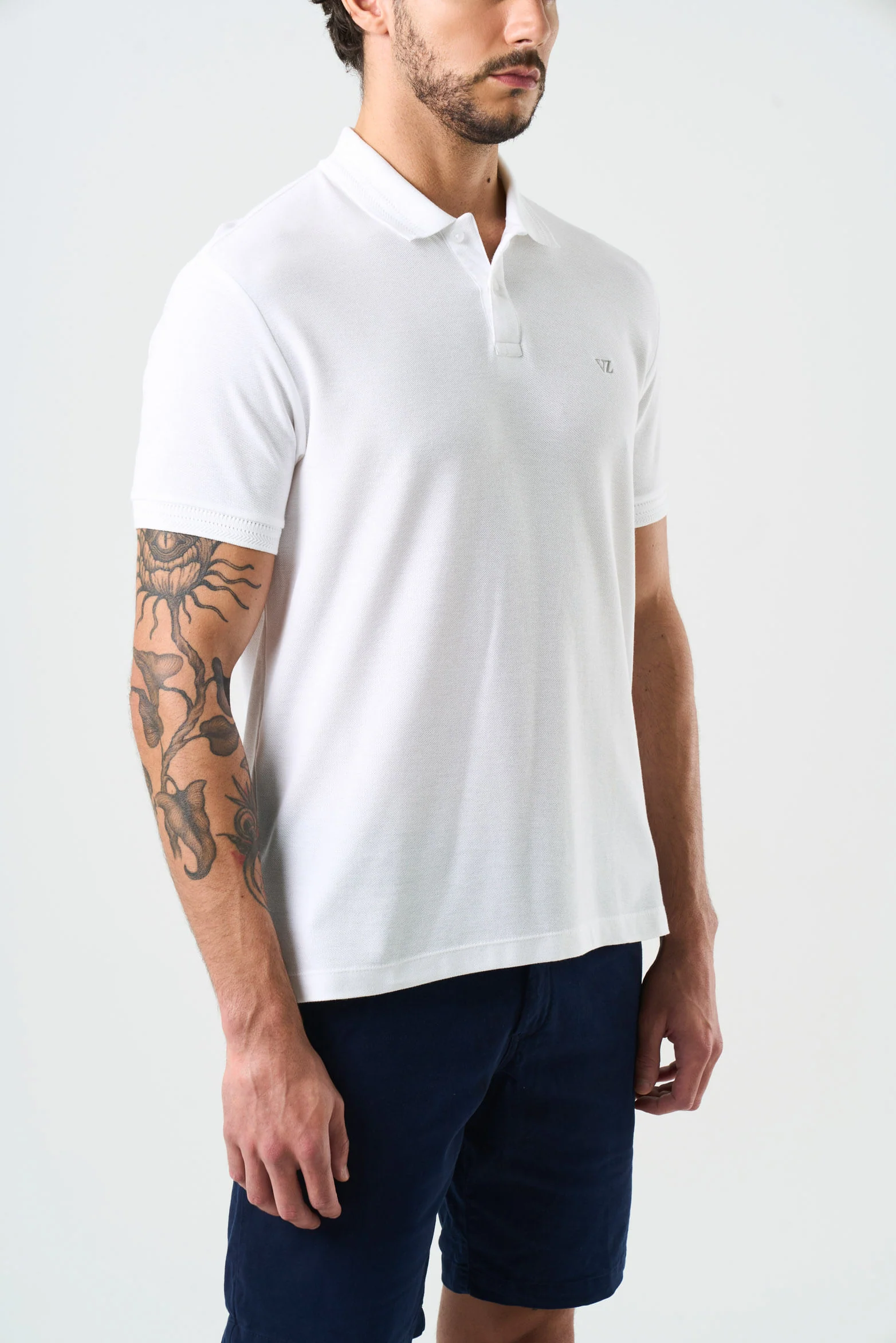 Essential Textured Short Sleeve Polo for Men - Image 5