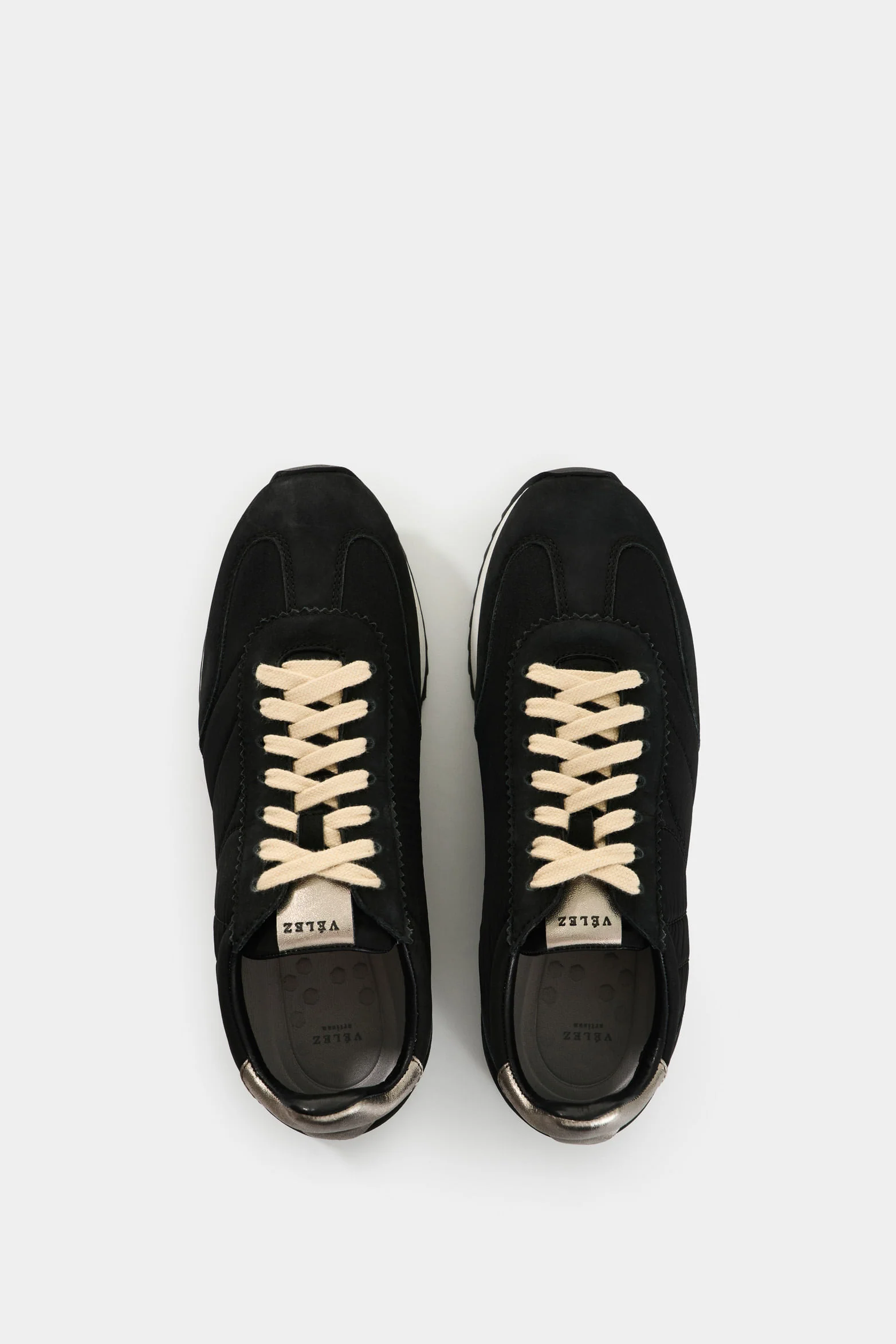 Flora Leather and Textile Sneakers for Women - Image 4