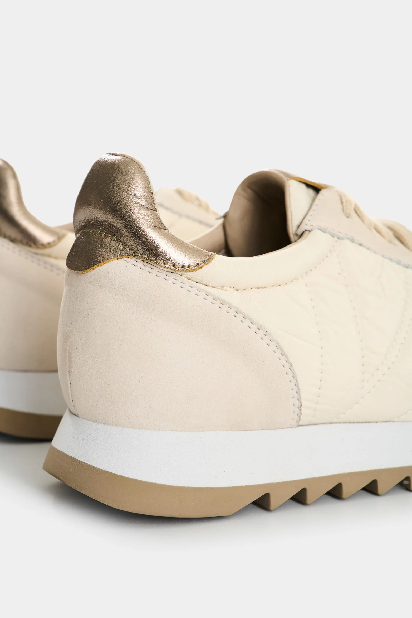 Flora Leather and Textile Sneakers for Women - Image 5