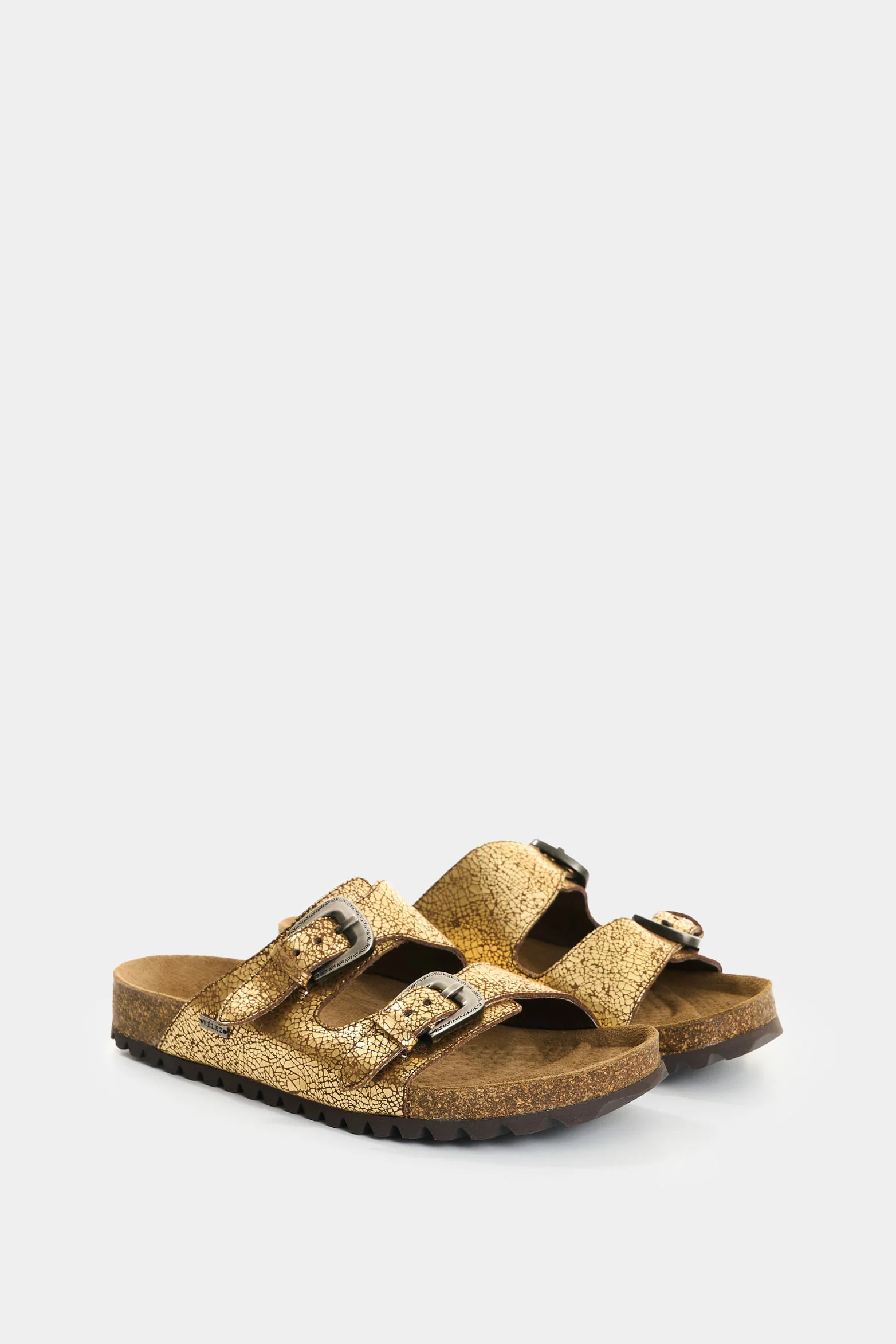 Folia Leather Flat Sandals for Women Misti - Image 2